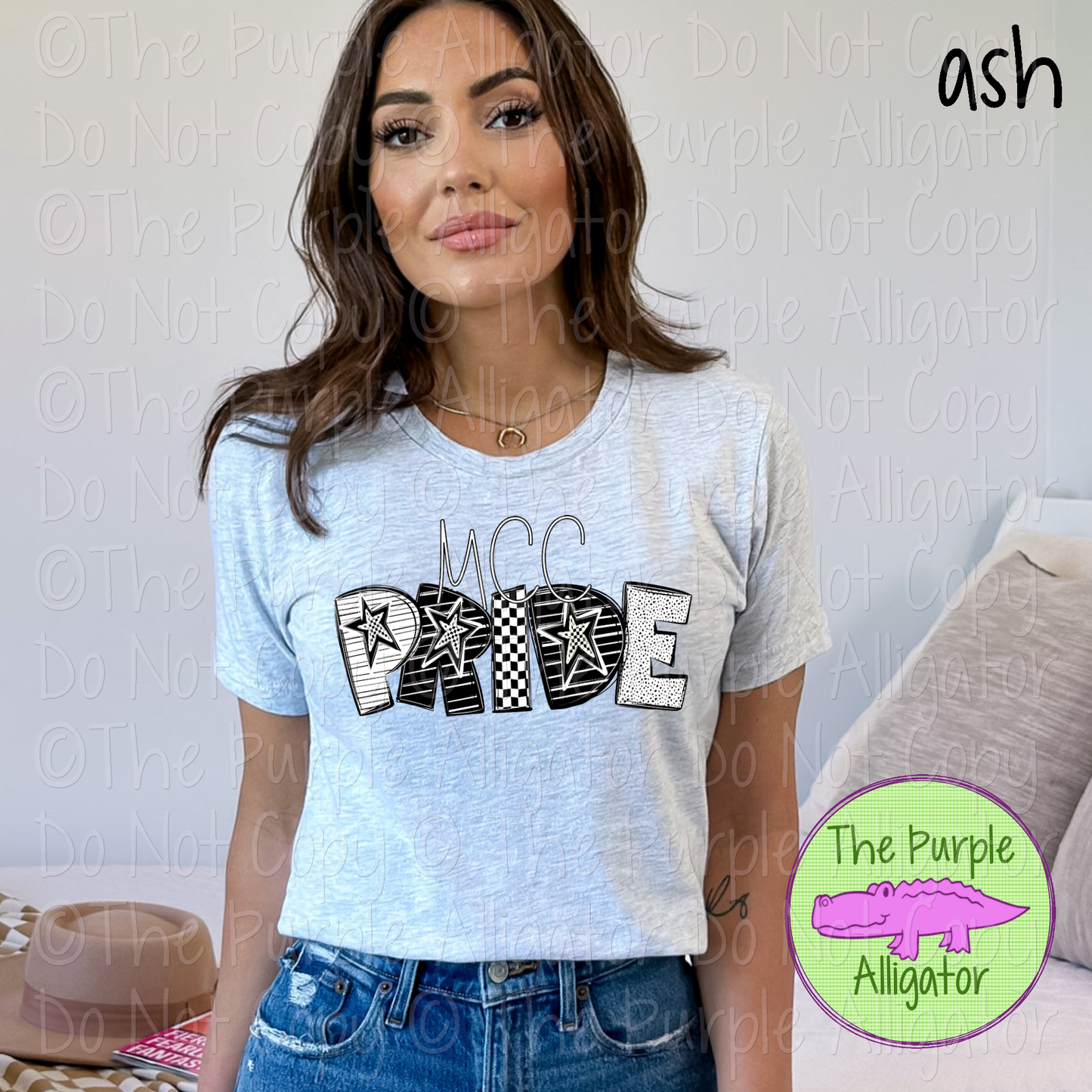 MCC Pride Black & White Mascot School Spirit Wear Team Gear 0325 (d2f TPA)