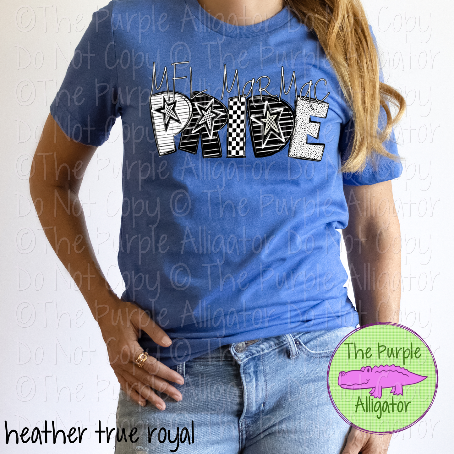 MFL MarMac Pride Black & White Mascot School Spirit Wear Team Gear 0325 (d2f TPA)