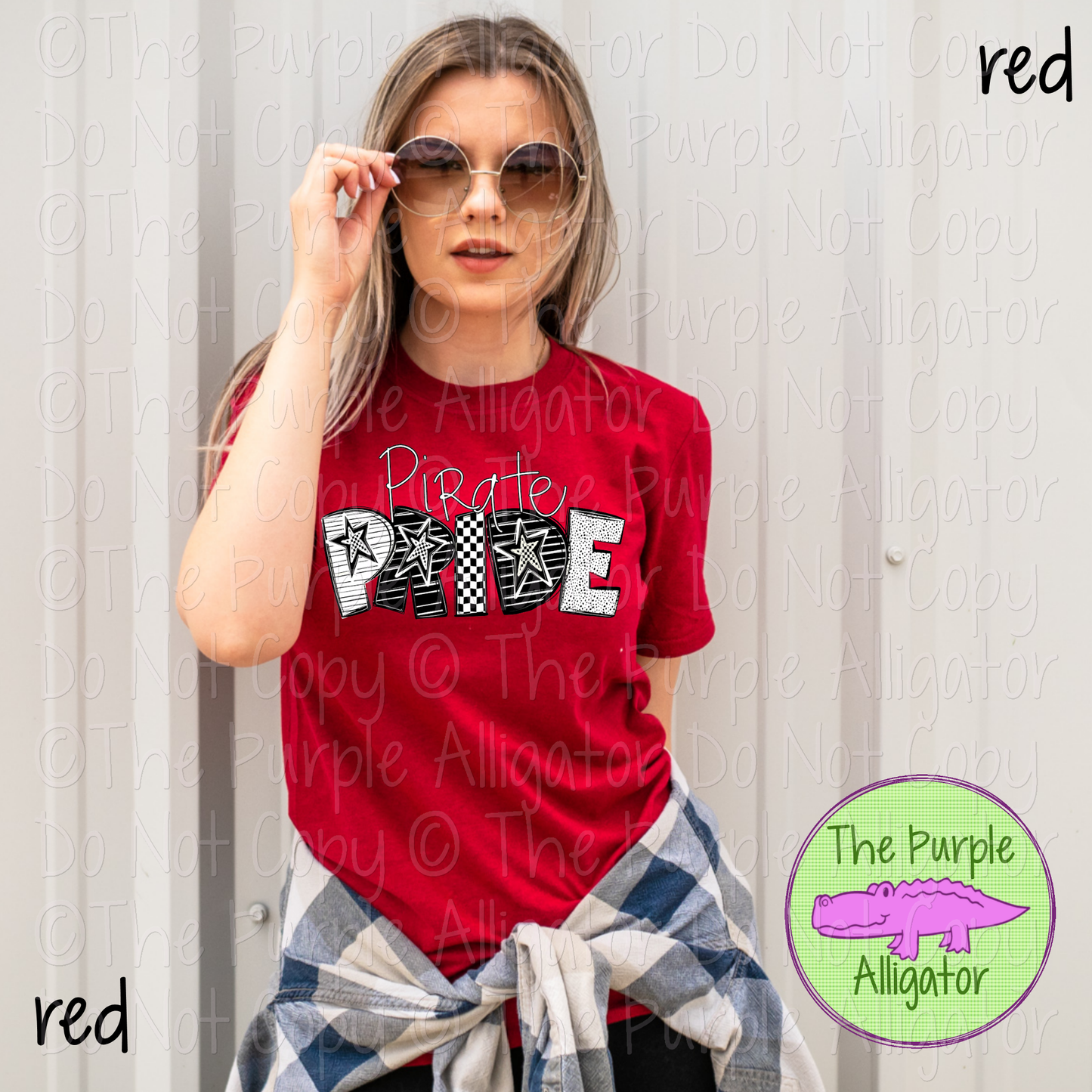 Pirate Pride Black & White Mascot School Spirit Wear Team Gear 0325 (d2f TPA)