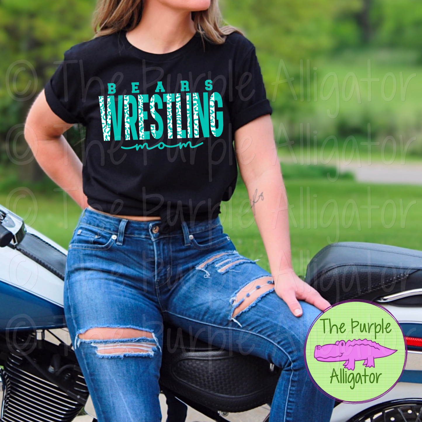 Bears Wrestling Mom SC1 Mascot School Spirit - CHOOSE YOUR DESIGN COLORS (d2f TPA)