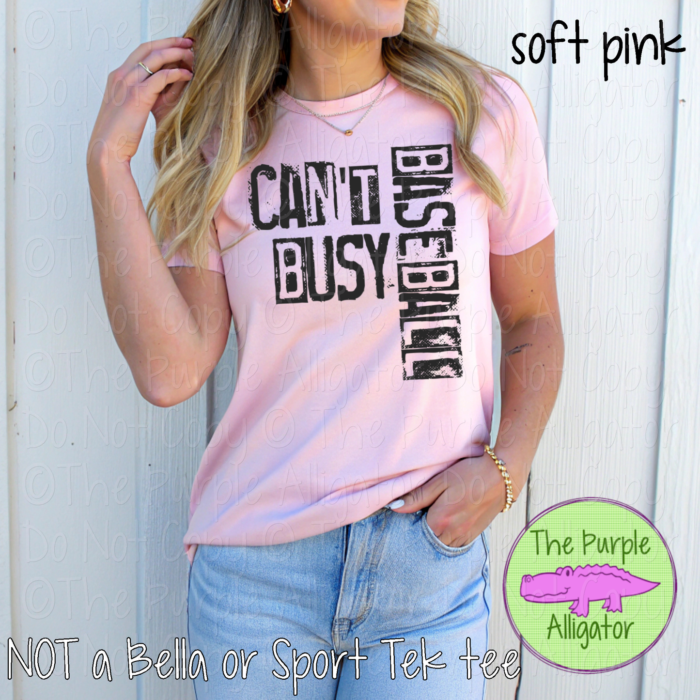 Can't Busy Baseball Game Day Baseball Mom Spirit Wear Design 0126 SM