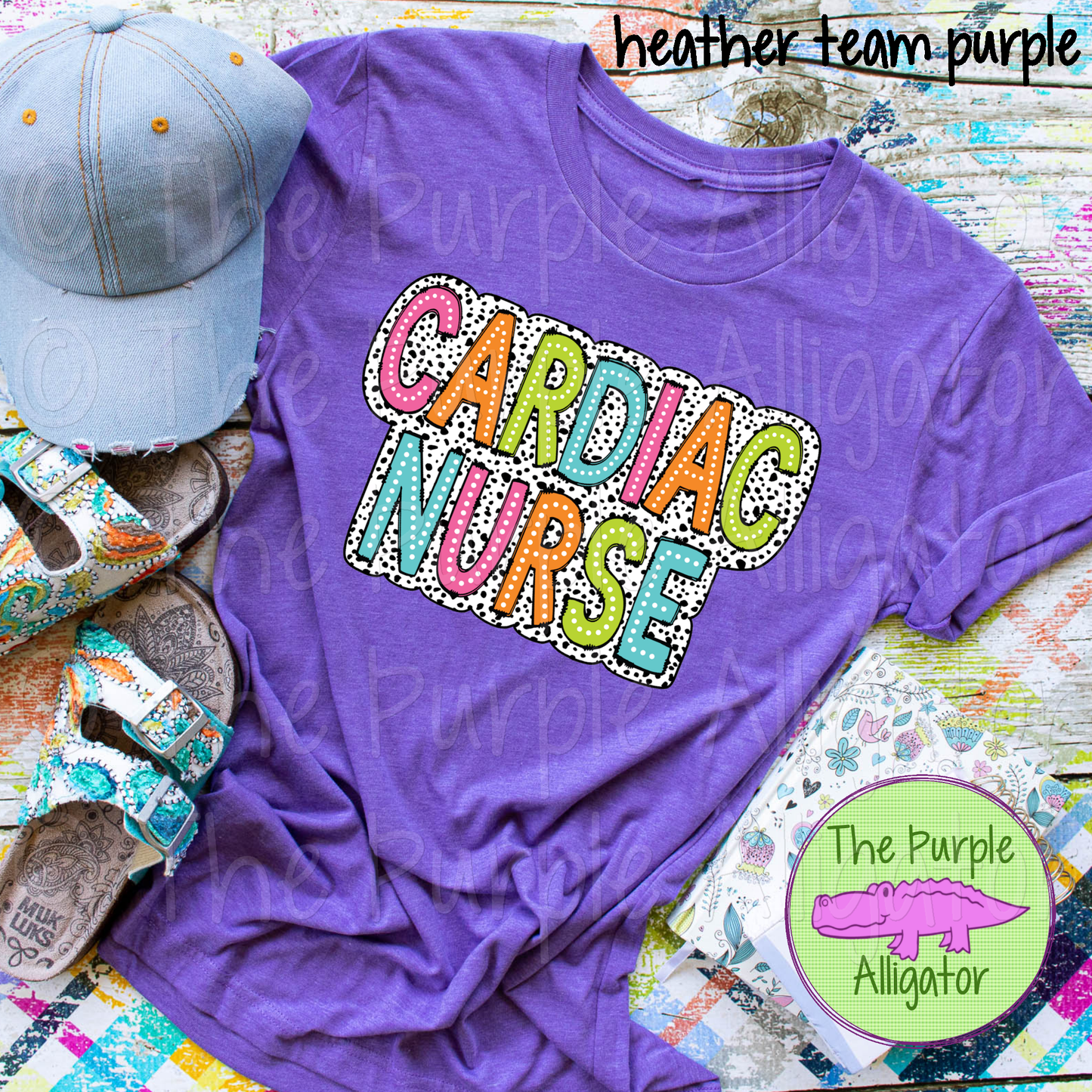 Cardiac Nurse Dalmatian Dots 0724 (d2f TBA-DF-CF)