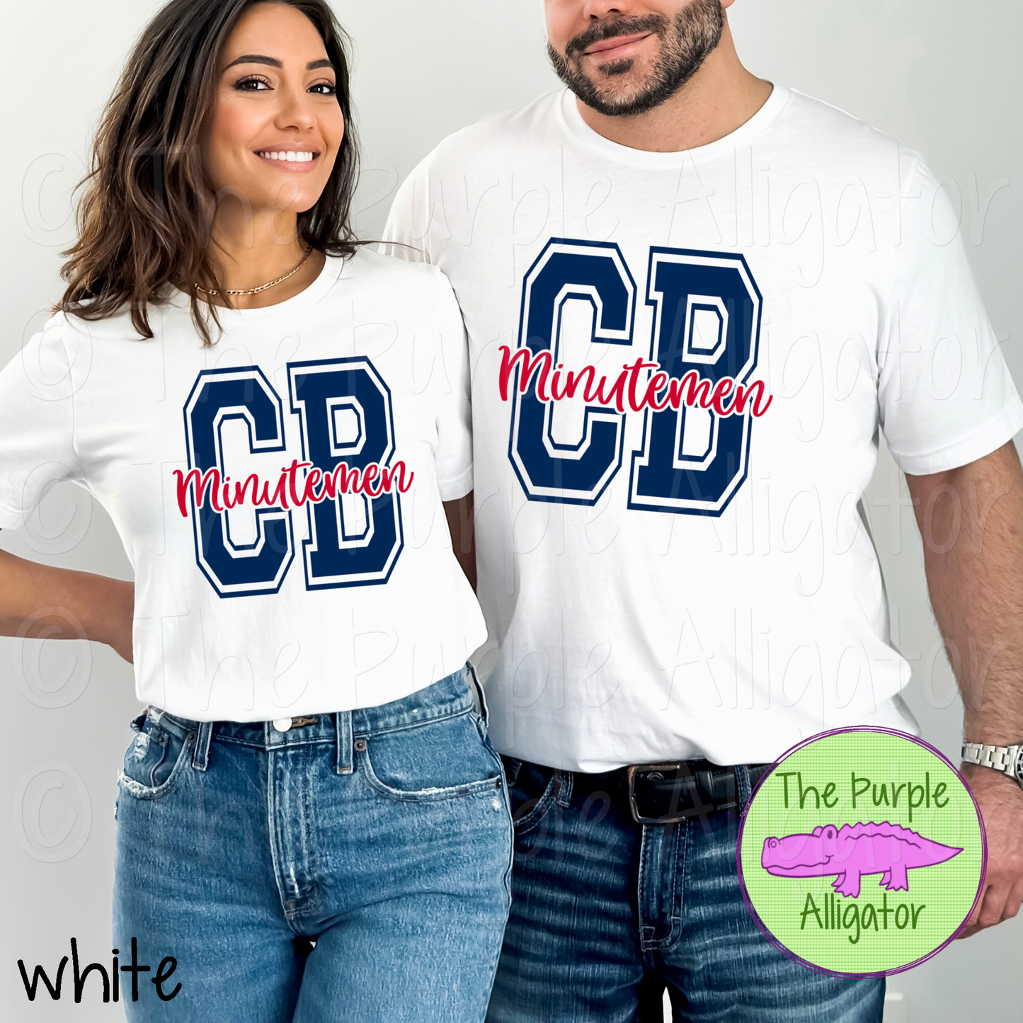 CB Cocoa Beach Minutemen 2 Color Mascot School Spirit - CHOOSE YOUR DESIGN COLORS (d2f TPA)