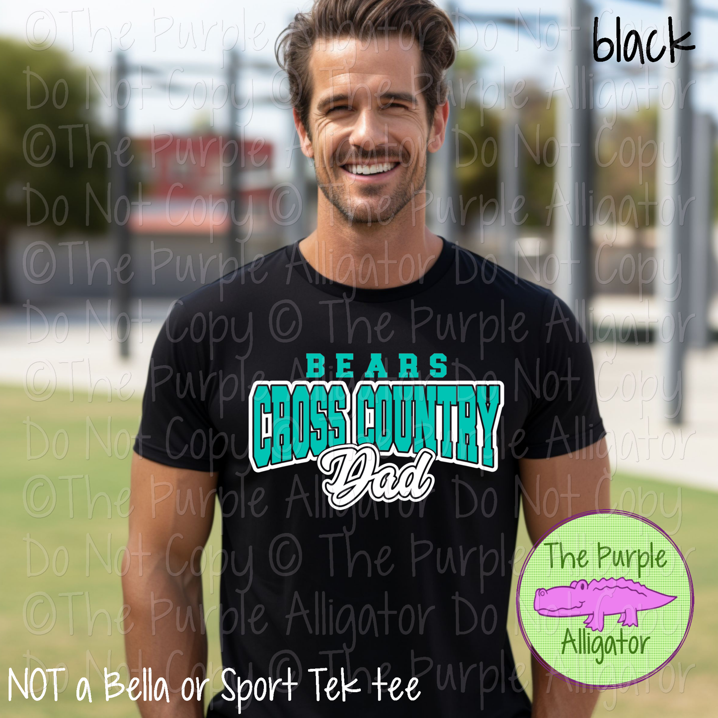 Bears Cross Country Dad SC14 Mascot School Spirit Wear Team Gear - CHOOSE YOUR DESIGN COLORS - 0625 (d2f TPA)