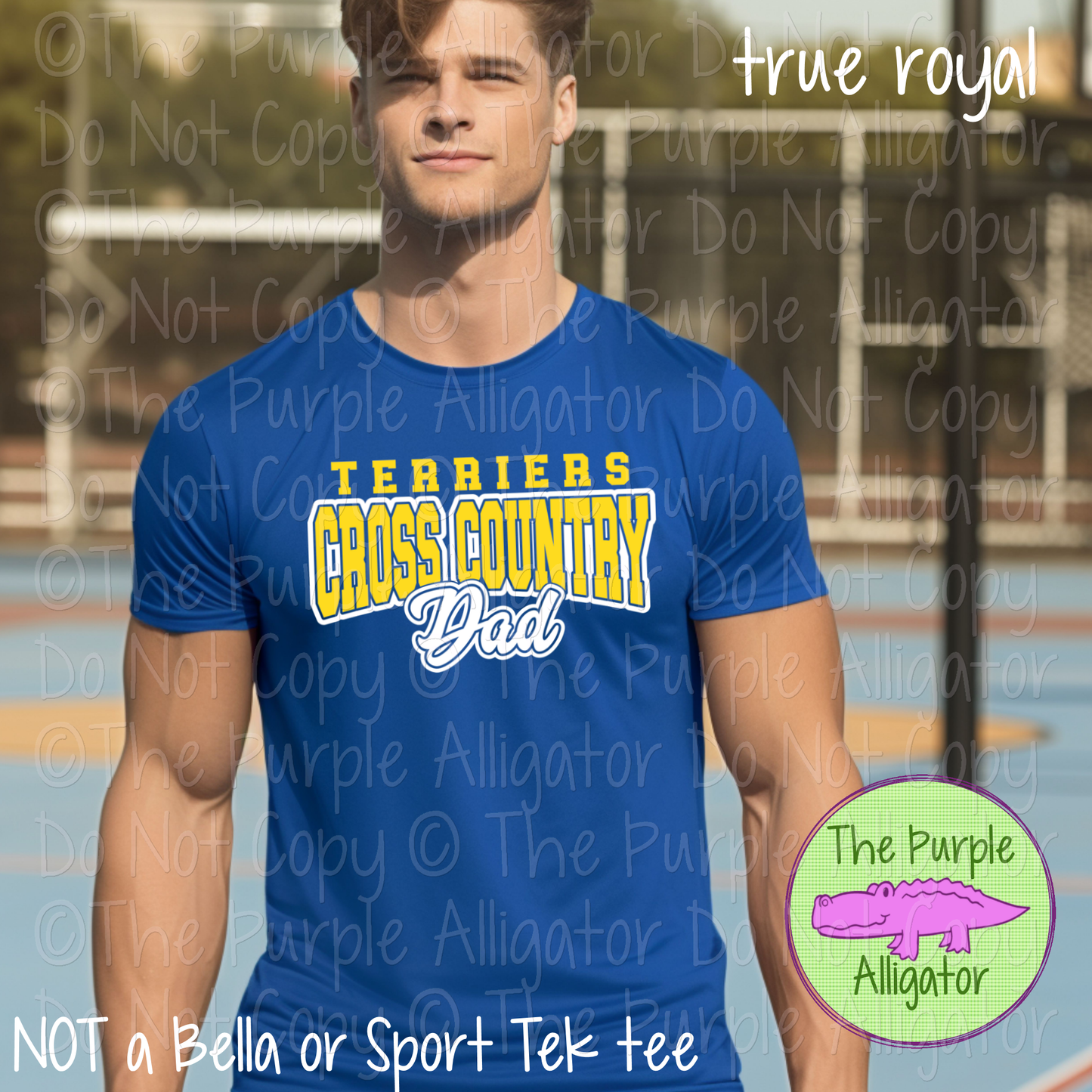Terriers Cross Country Dad SC14 Mascot School Spirit Wear Team Gear - CHOOSE YOUR DESIGN COLORS - 0625 (d2f TPA)