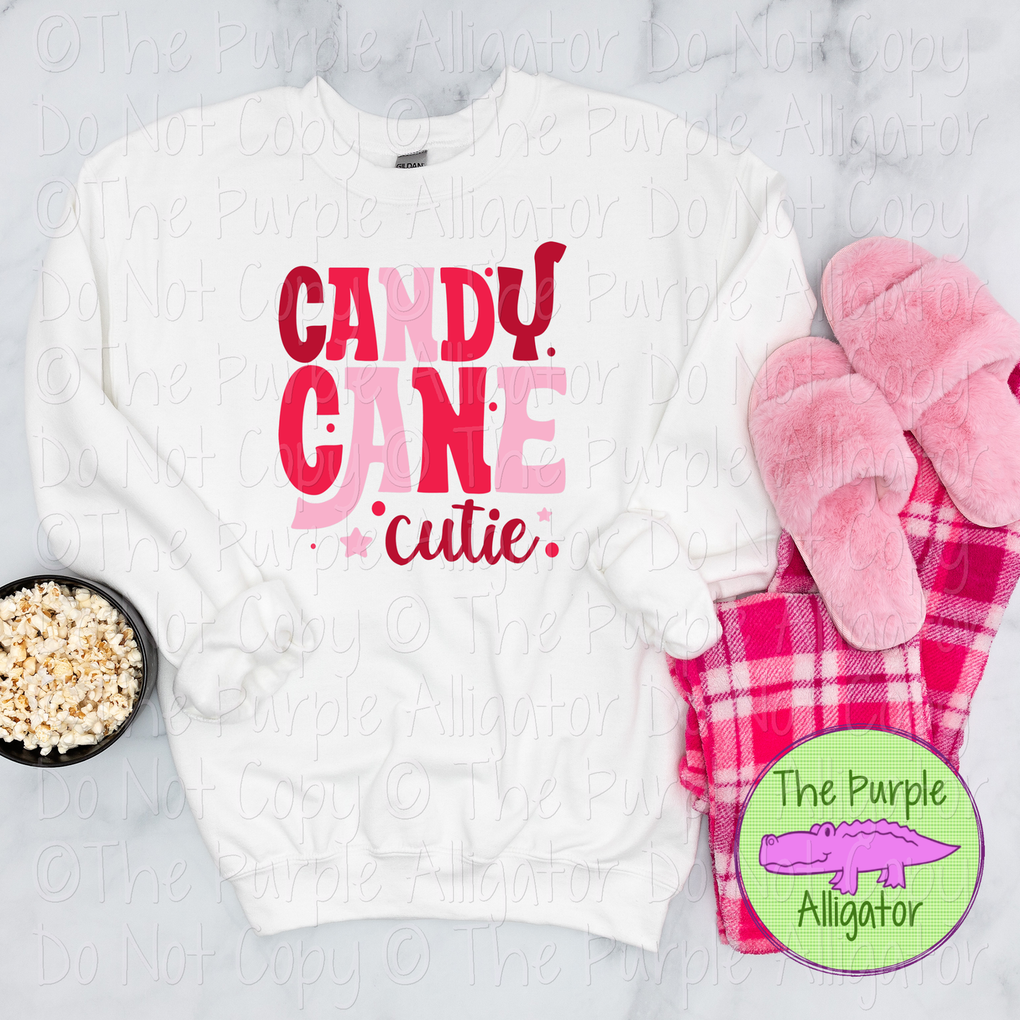 Candy Cane Cutie – Cute Christmas Shirt for Kids, Teens & Holiday Lovers 1123 (D2F BC)