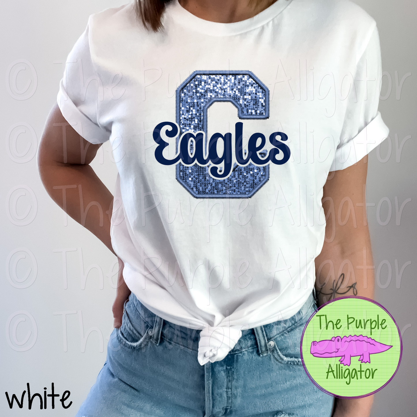 Chapin C Eagles Faux Embroidery Mascot School Spirit (d2f TPA)