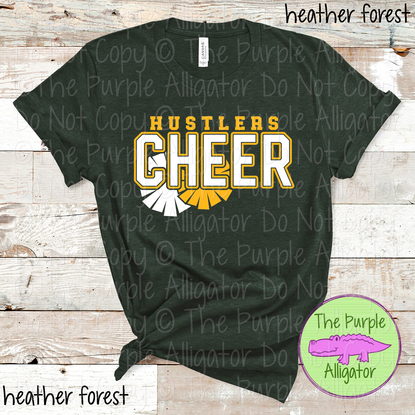Hustlers Cheer SC34 Mascot School Spirit - CHOOSE YOUR DESIGN COLORS - 0625 (d2f TPA)