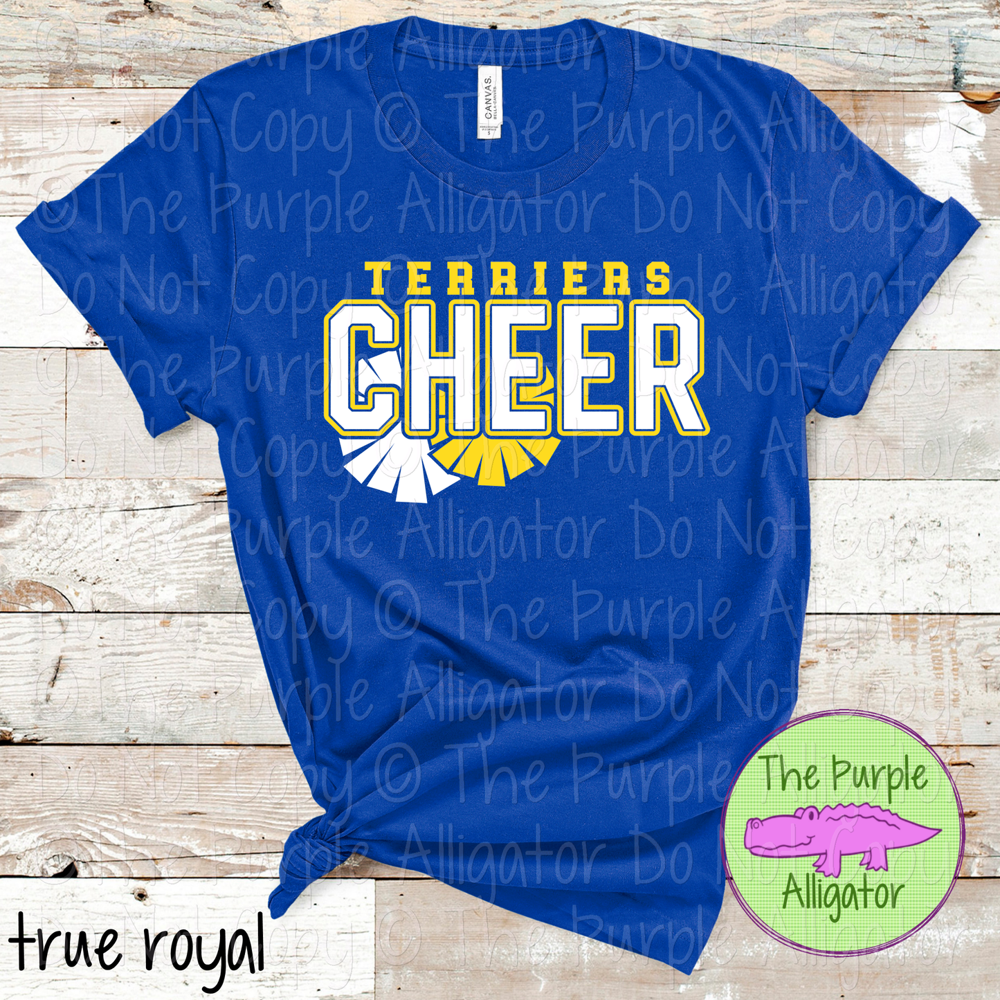 Terriers Cheer SC34 Mascot School Spirit - CHOOSE YOUR DESIGN COLORS - 0625 (d2f TPA)