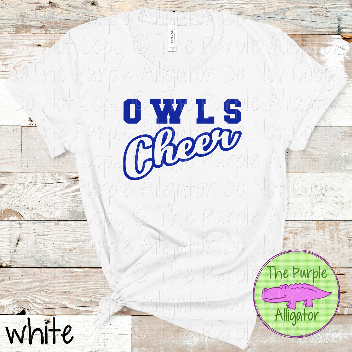 Owls Hollow Cheer SC16 Mascot School Spirit Team Swag - CHOOSE YOUR DESIGN COLOR - 0625 (d2f TPA)