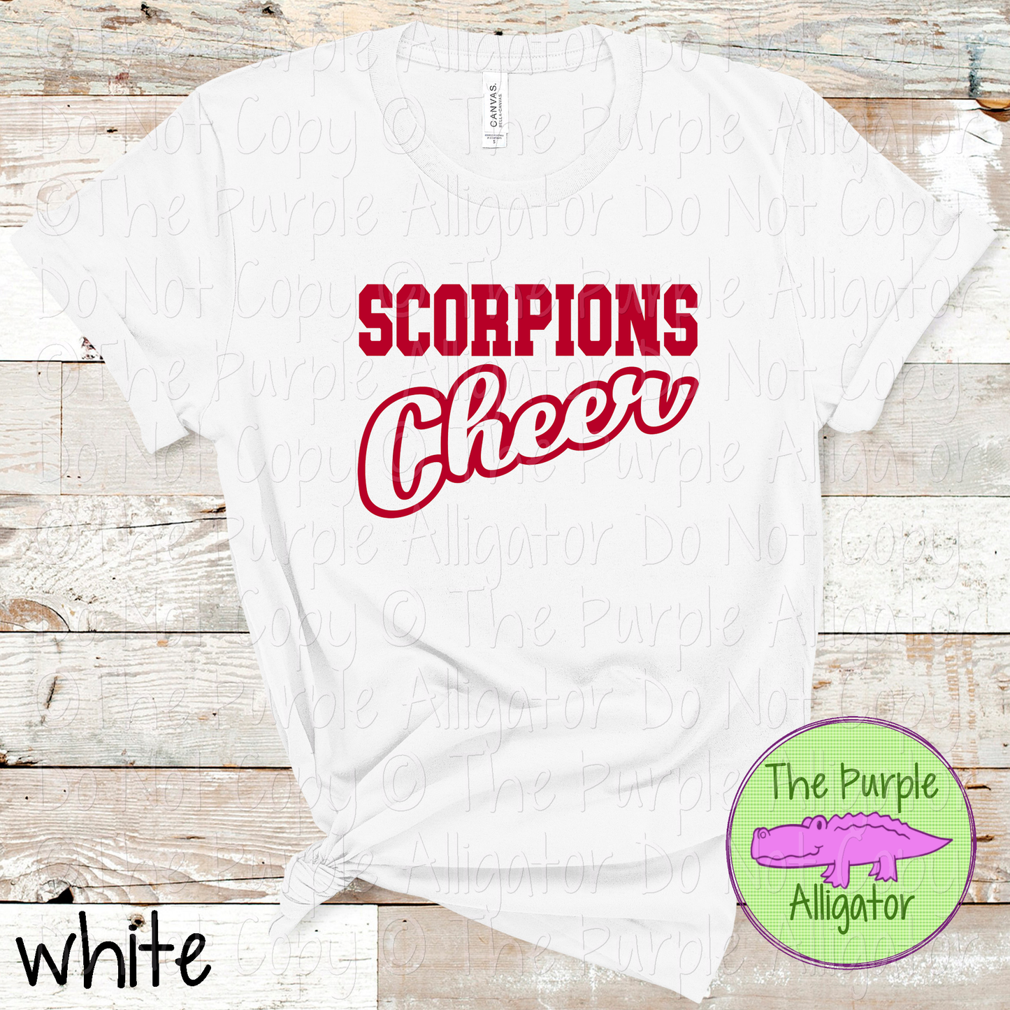Scorpions Hollow Cheer SC16 Mascot School Spirit Team Swag - CHOOSE YOUR DESIGN COLOR - 0625 (d2f TPA)