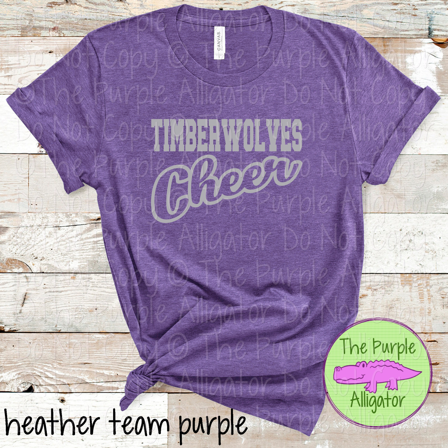 Timberwolves Hollow Cheer SC16 Mascot School Spirit Team Swag - CHOOSE YOUR DESIGN COLOR - 0625 (d2f TPA)