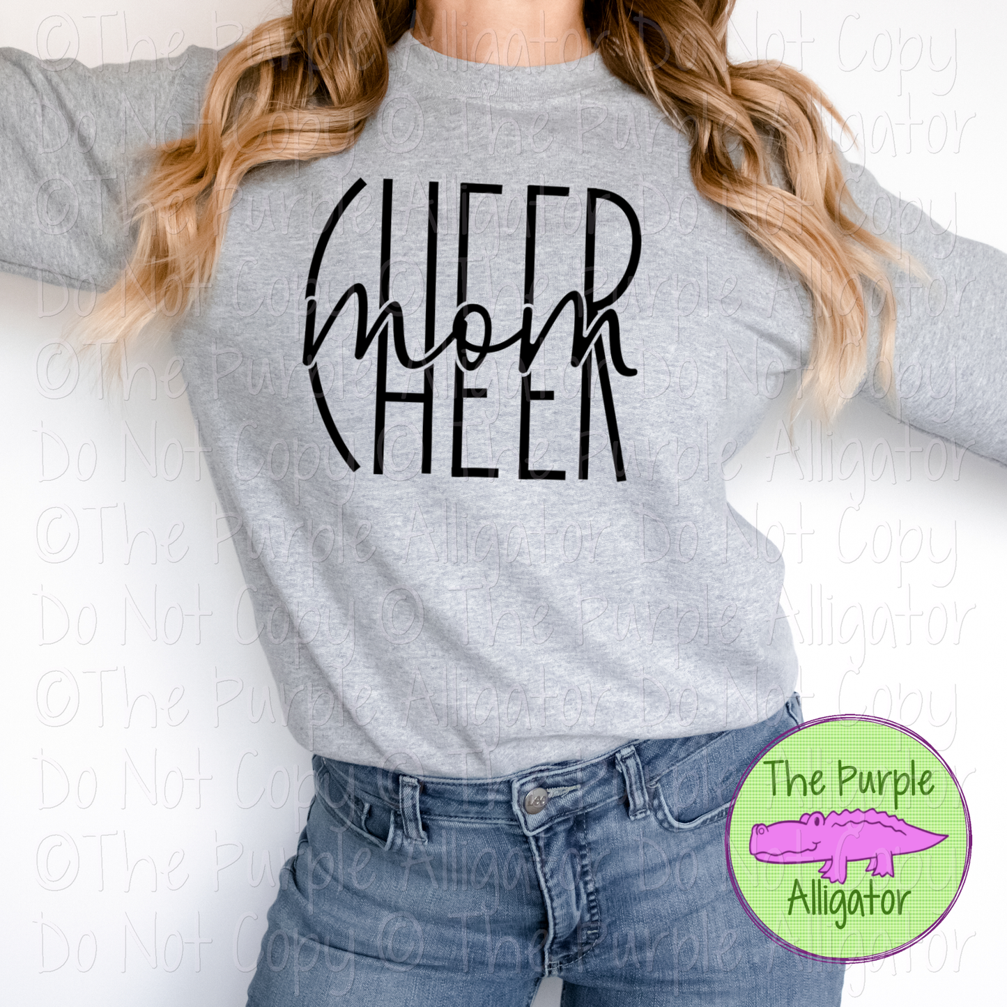 Cheer Mom Split - Choose Your Design Color - 0424 (d2f SDS)