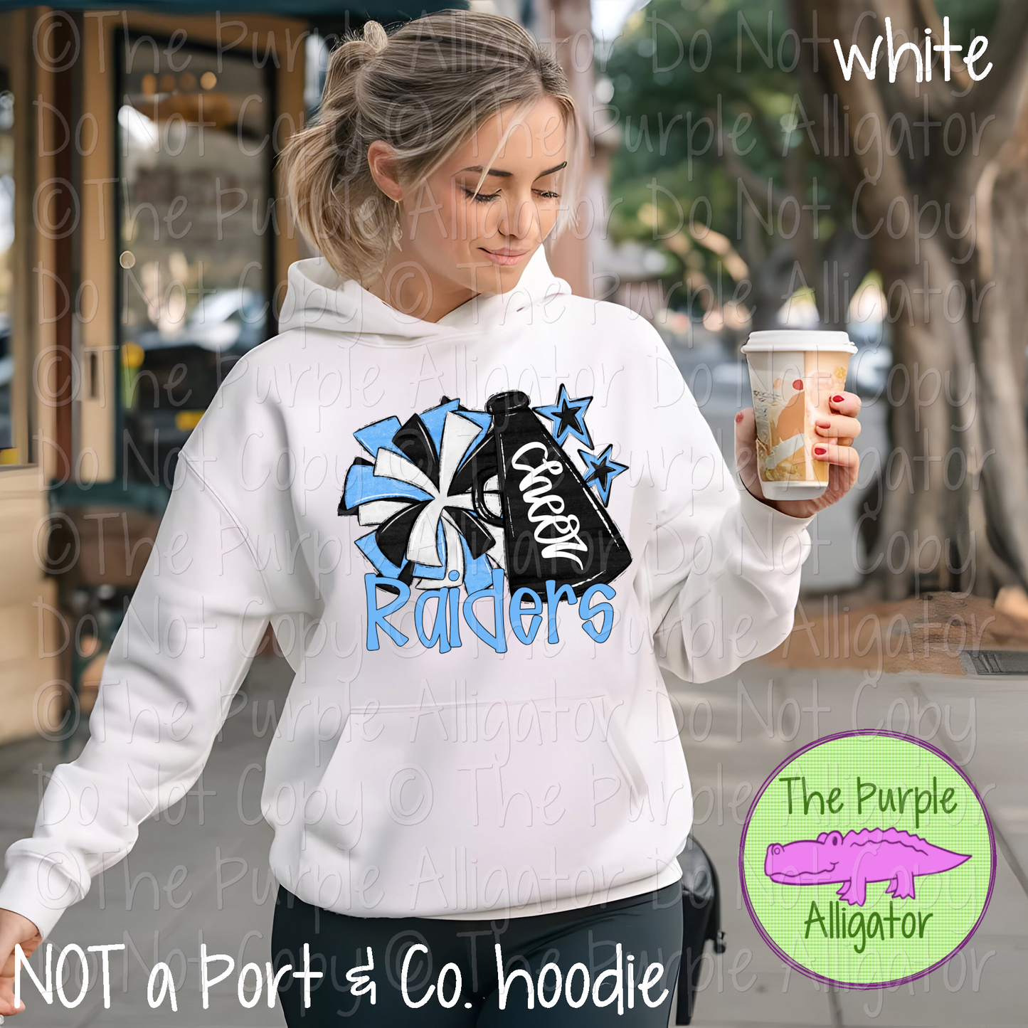 Raiders Cheer Pom Mascot School Spirit Wear Team Gear 0425 (d2f SWD)