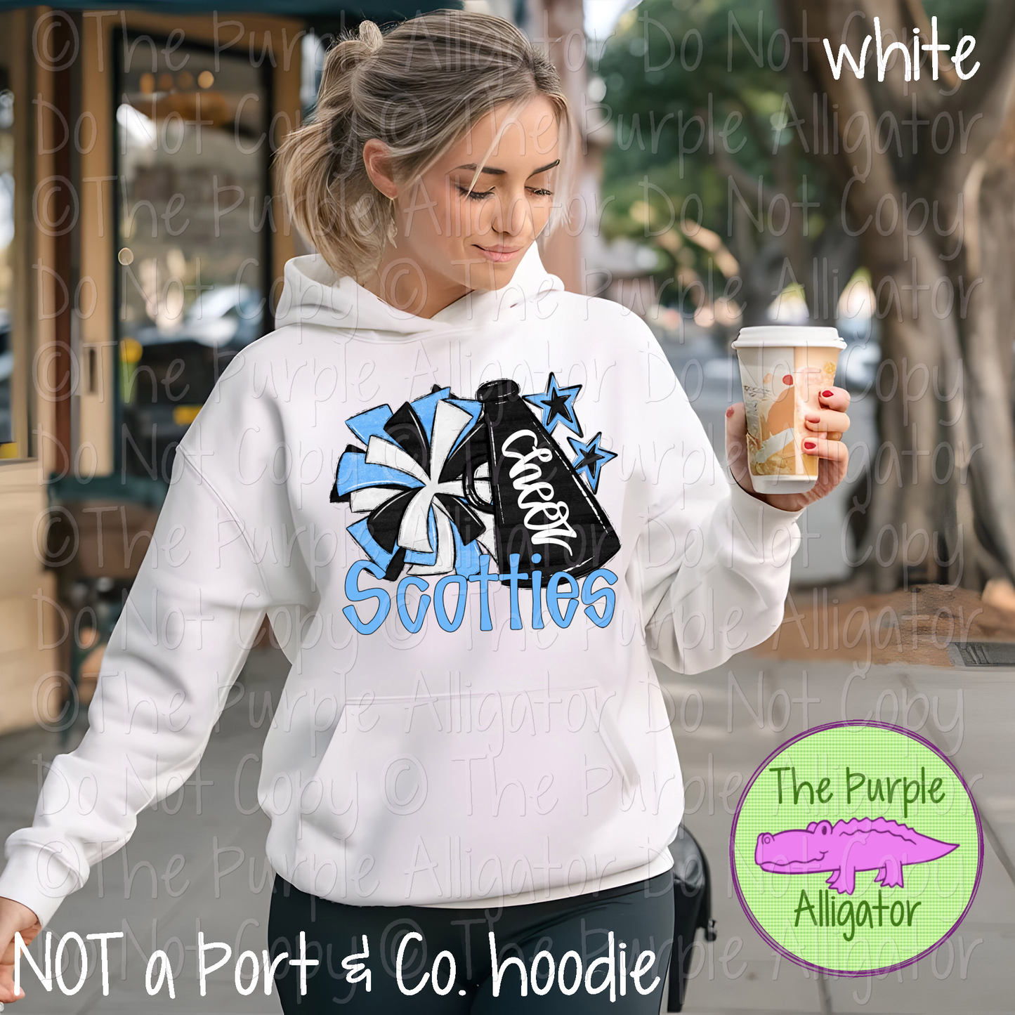 Scotties Cheer Pom Mascot School Spirit Wear Team Gear - CHOOSE YOUR DESIGN COLOR - 0425 (d2f SWD)