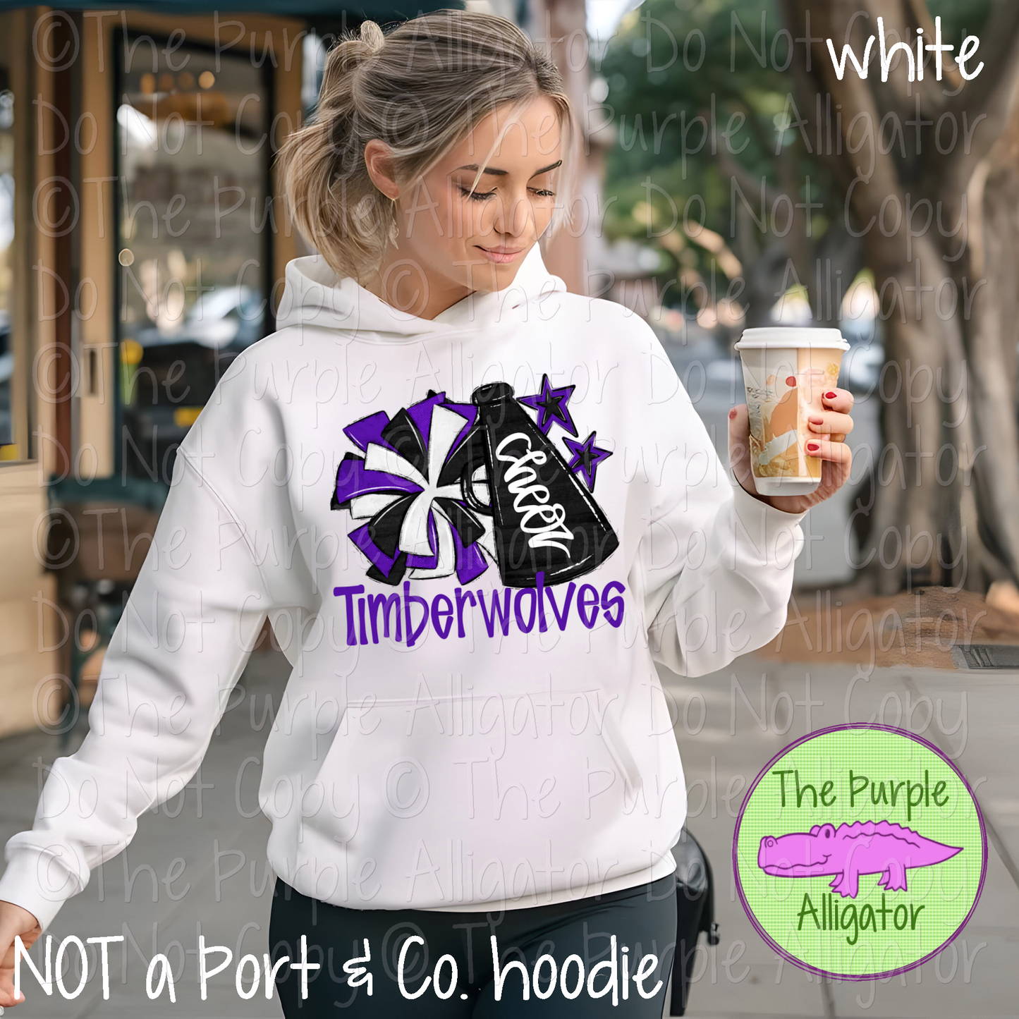 Timberwolves Cheer Pom Mascot School Spirit Wear Team Gear 0425 (d2f SWD)