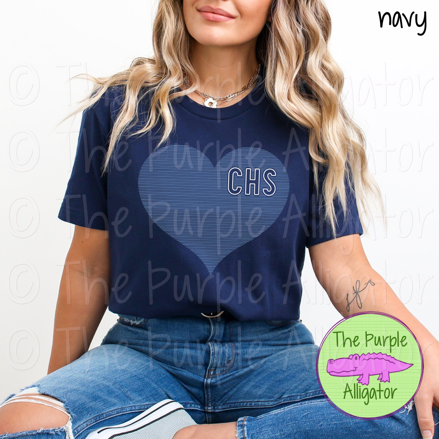 Chapin CHS Mini Stripes Heart School Spirit (d2f TPA)