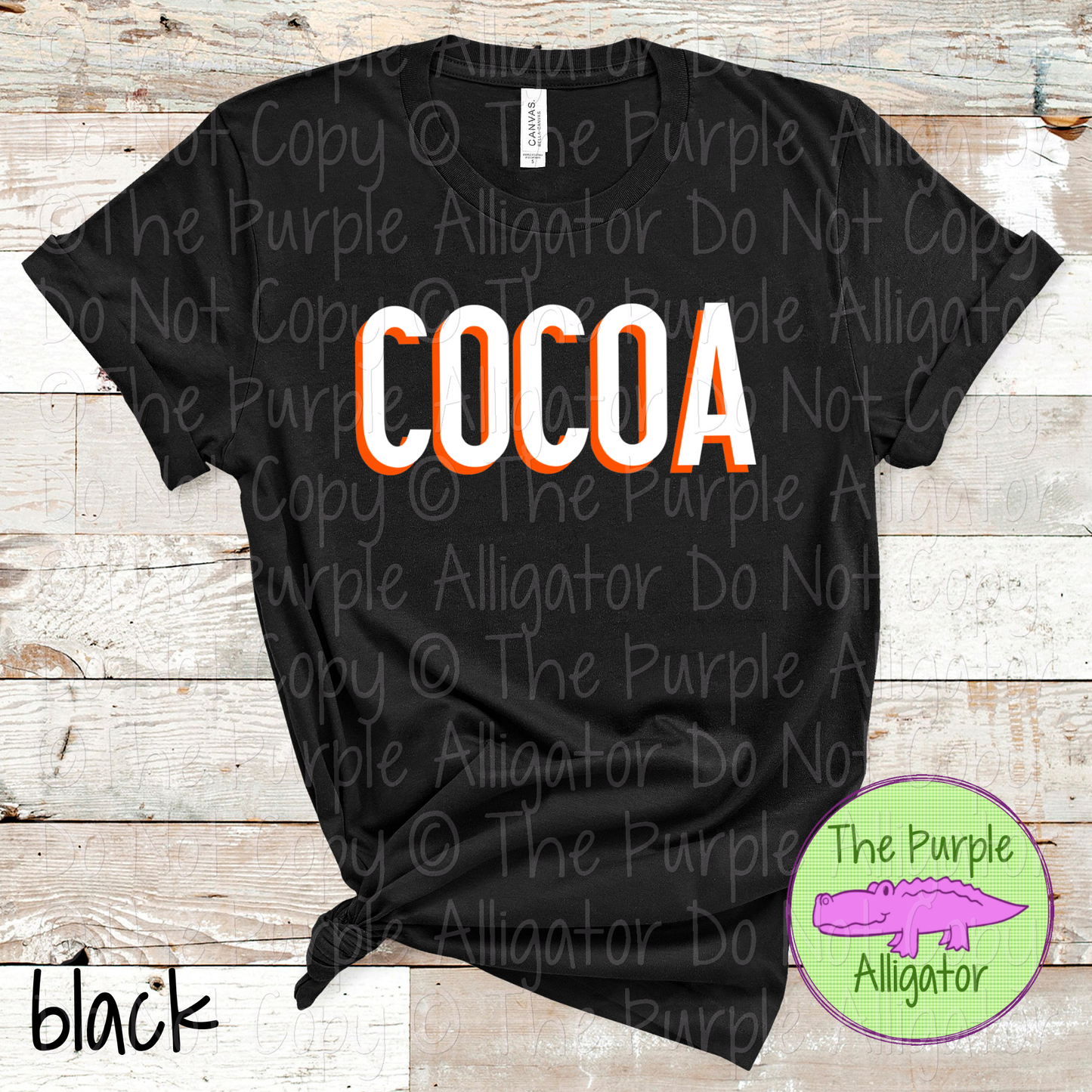 Cocoa NF Two-Tone Offset Spirit Design | Bold Two-Color Offset Text Design | CHOOSE YOUR DESIGN COLORS 0825 (d2f TPA)