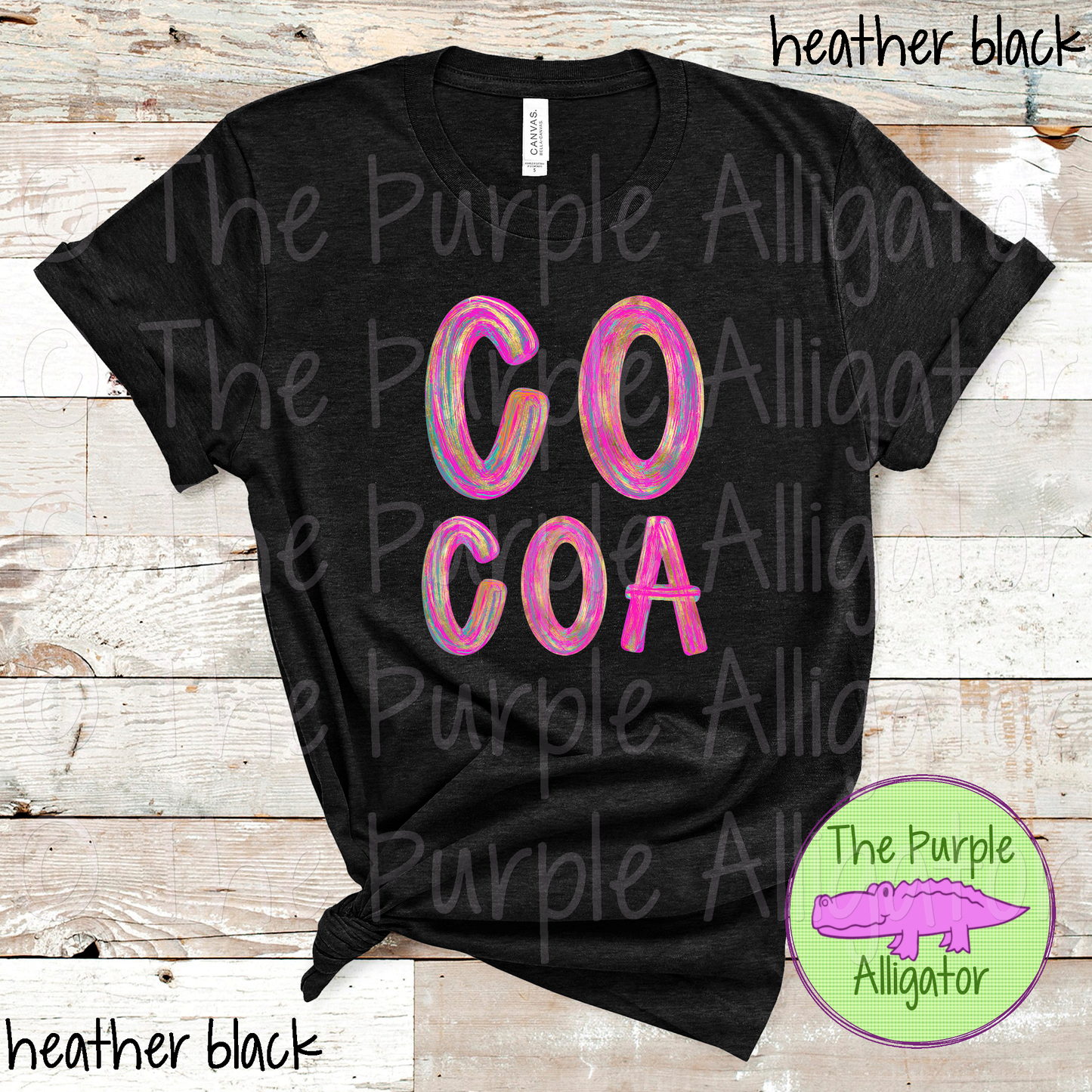 Cocoa AJ Gold Distressed Gold Brush School Spirit Design 0924 TPA