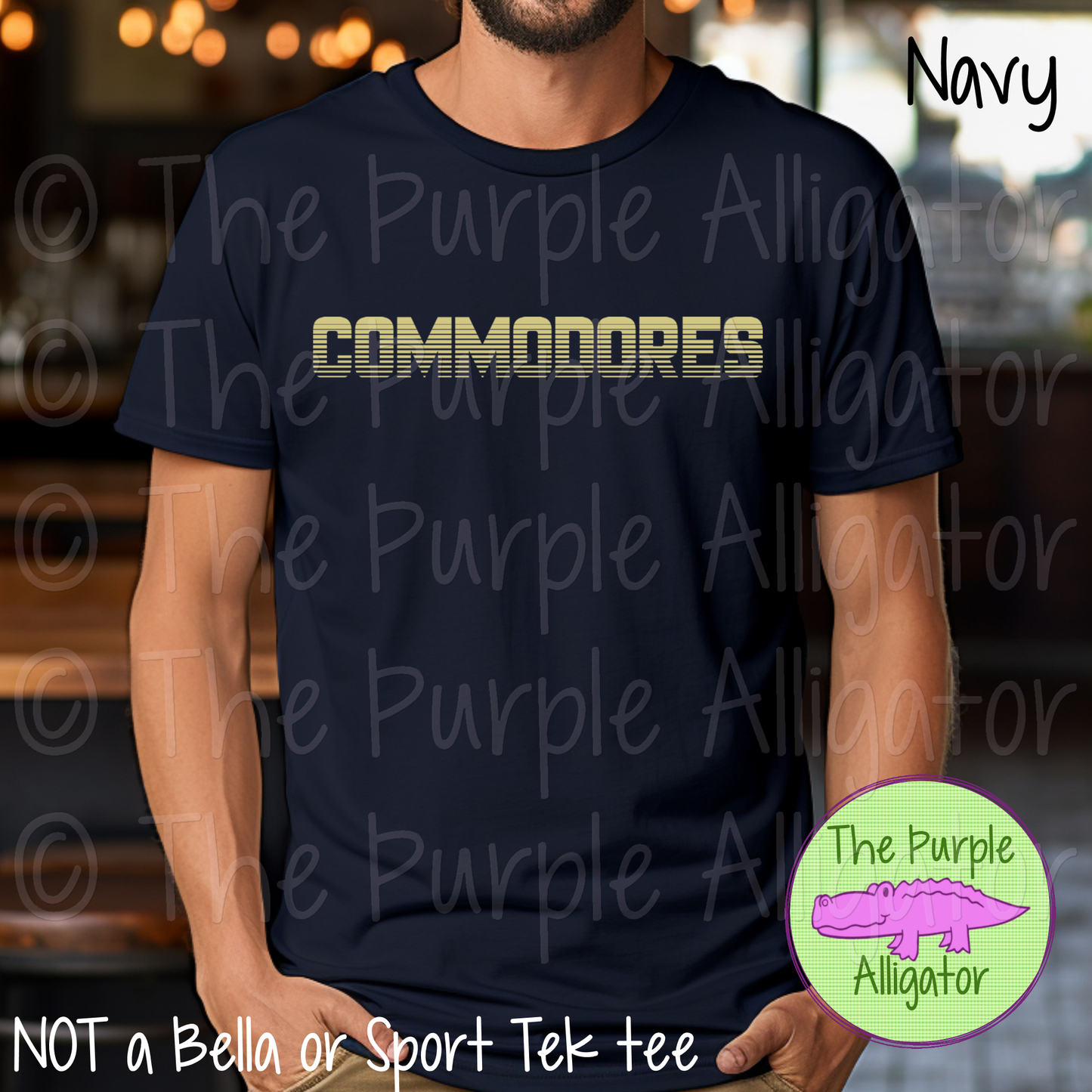 Commodores Championship Mascot School Spirit - CHOOSE YOUR TEXT COLOR (d2f TPA)