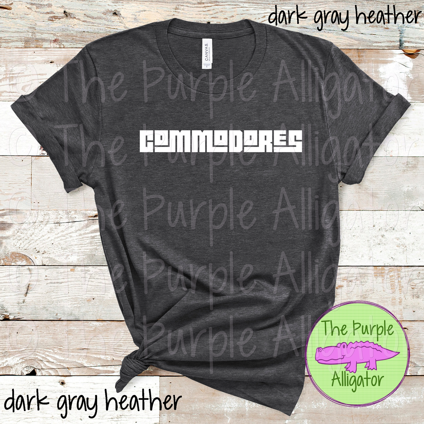 Commodores Po-Blo Mascot School Spirit – Bold Block Letter Mascot Spirit Wear Design – CHOOSE YOUR TEXT COLOR (d2f TPA)
