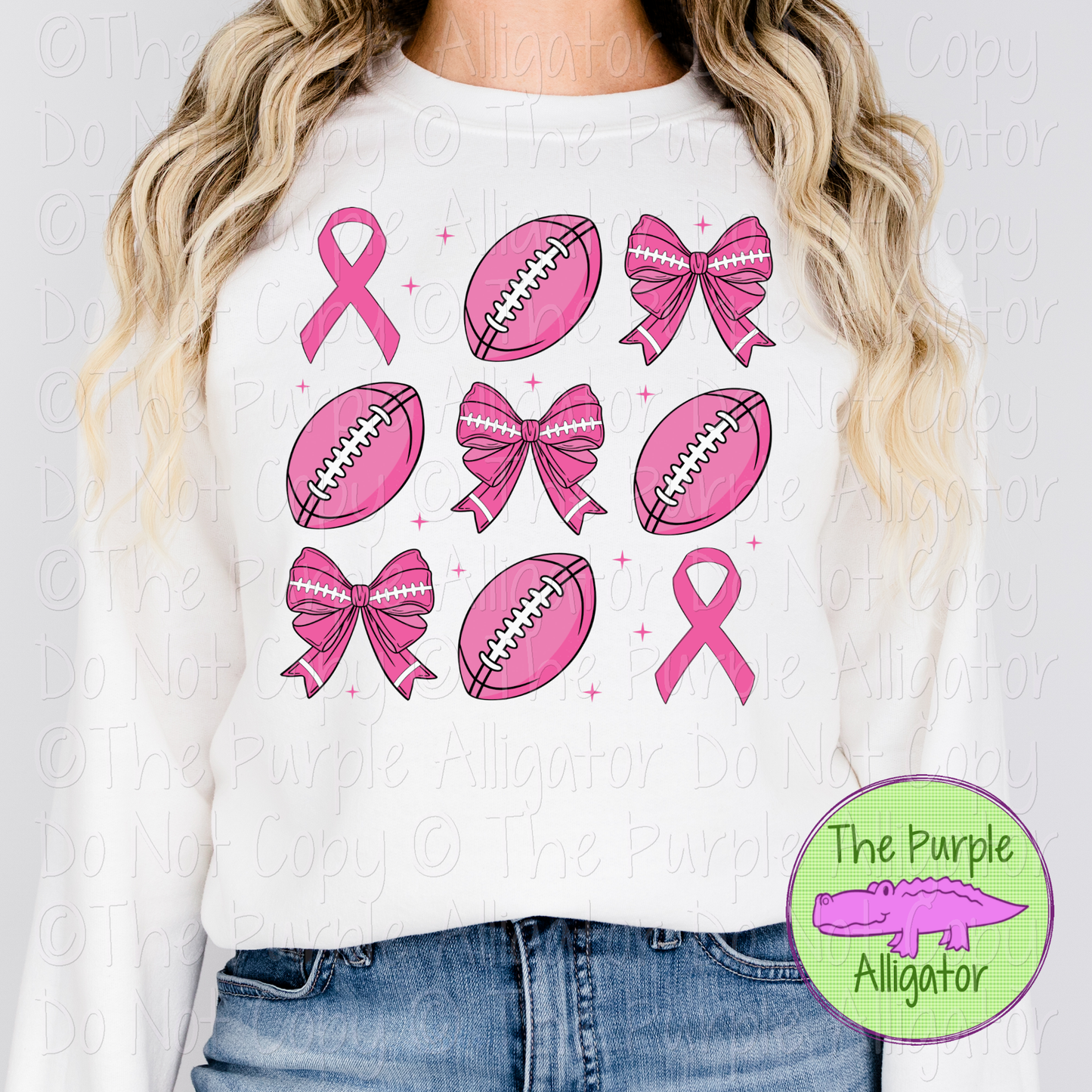 Coquette Breast Cancer Football BCA 0824 (d2f TBADF)