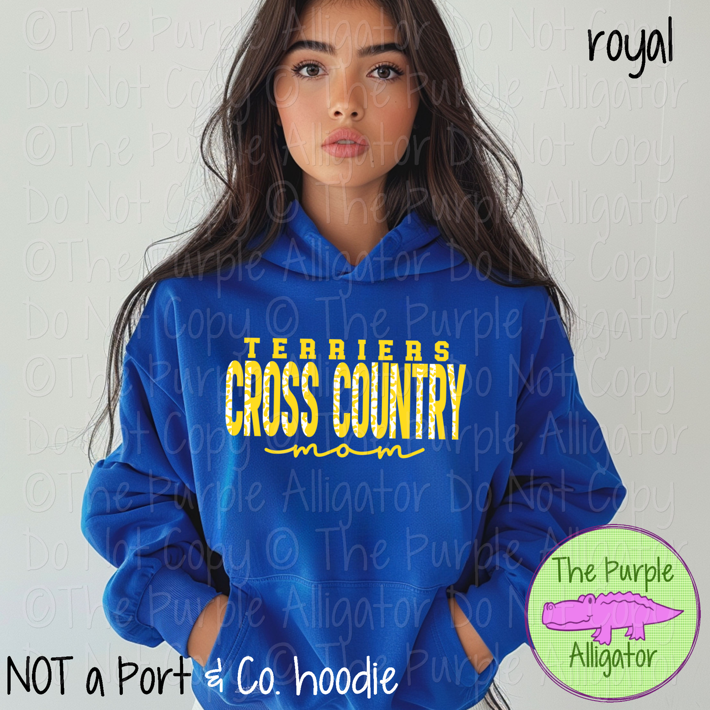 Terriers Cross Country Mom SC7 Mascot School Spirit - CHOOSE YOUR DESIGN COLORS (d2f TPA)