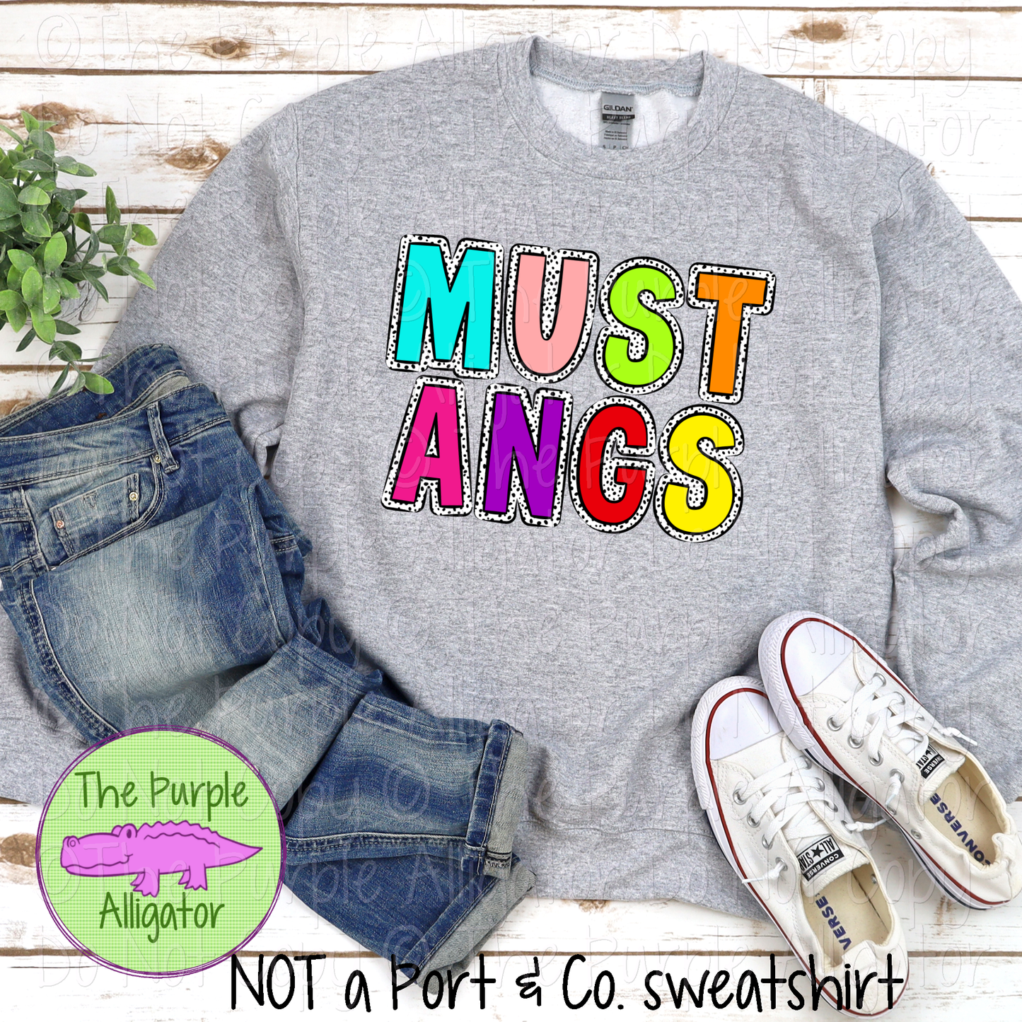 Mustangs Dalmatian Marquee Mascot School Spirit 1224 (d2f TPA)