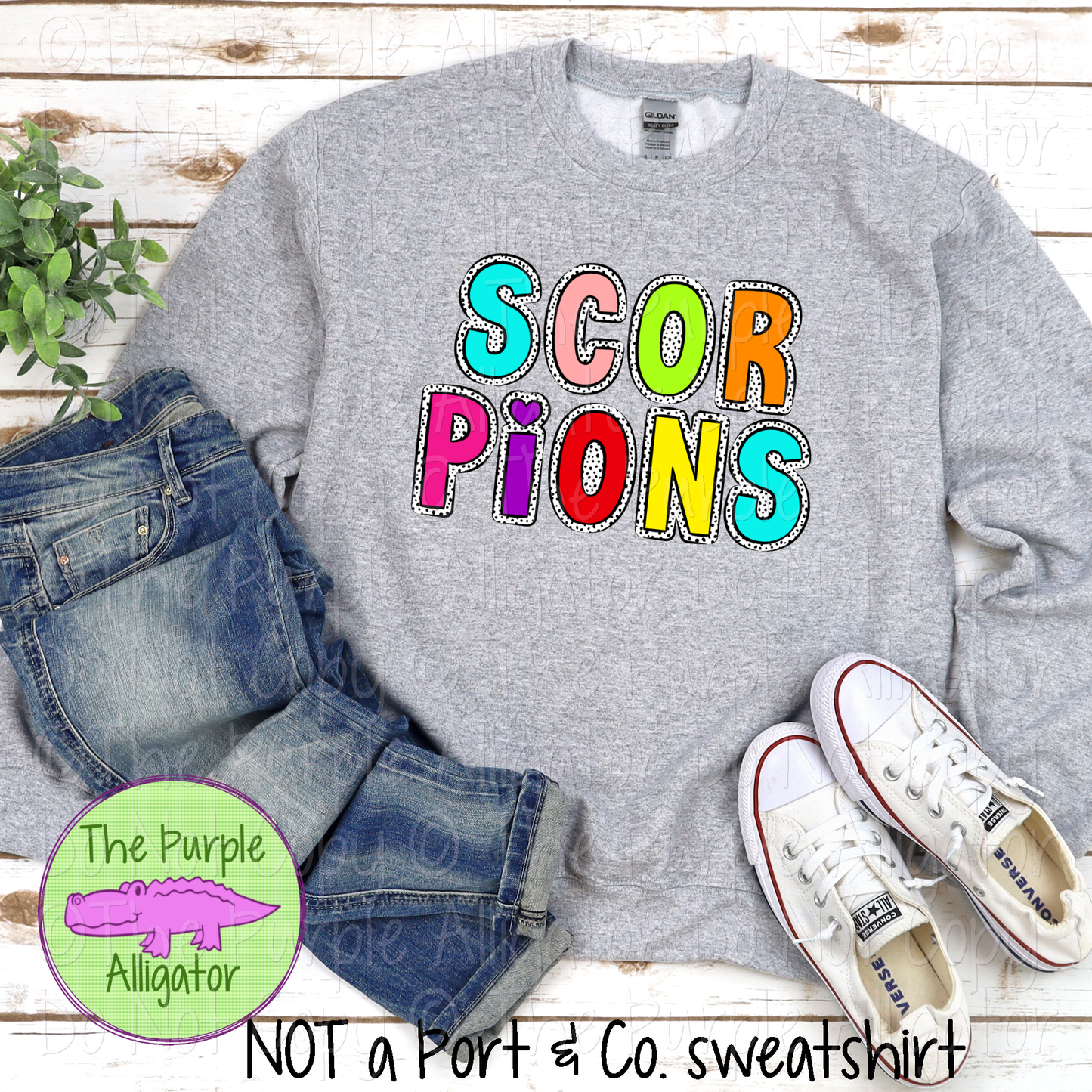 Scorpions Dalmatian Marquee Mascot School Spirit 1224 (d2f TPA)