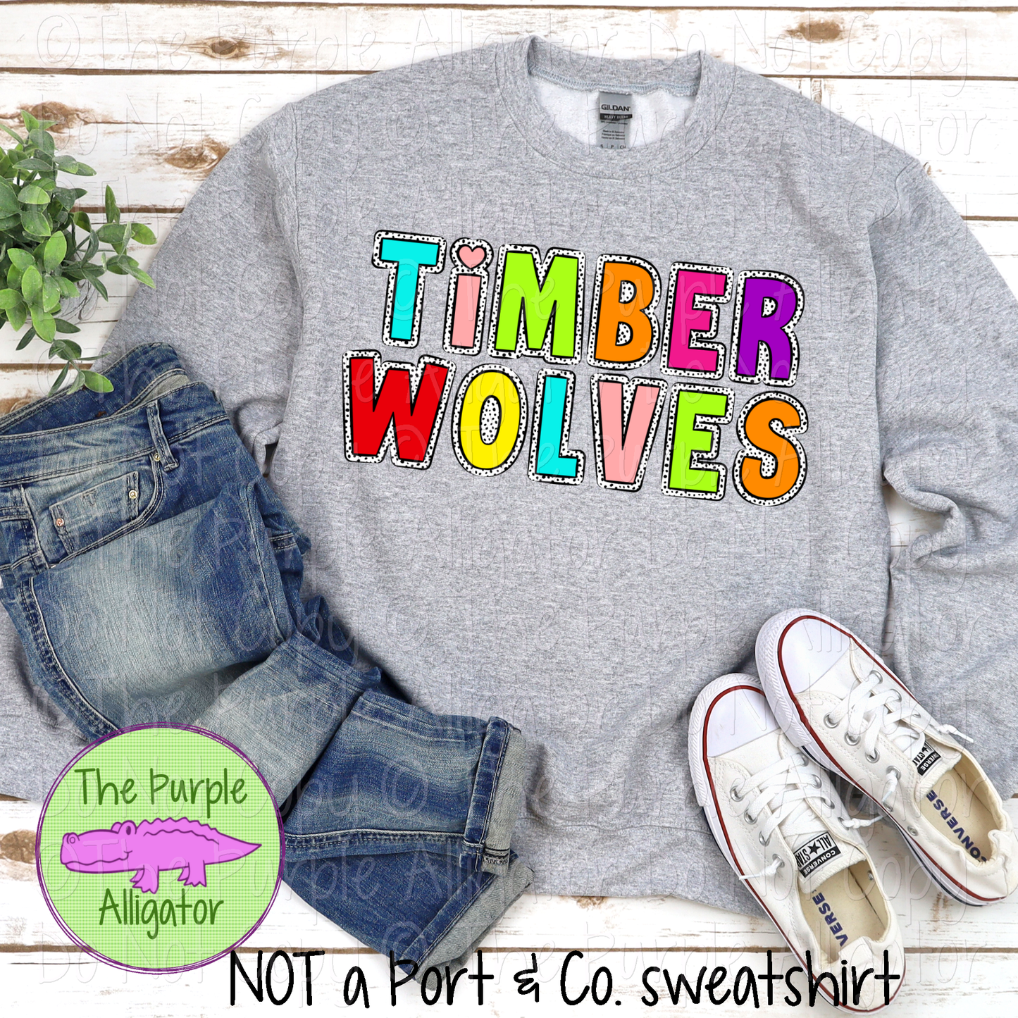 Timberwolves Dalmatian Marquee Mascot School Spirit 1224 (d2f TPA)