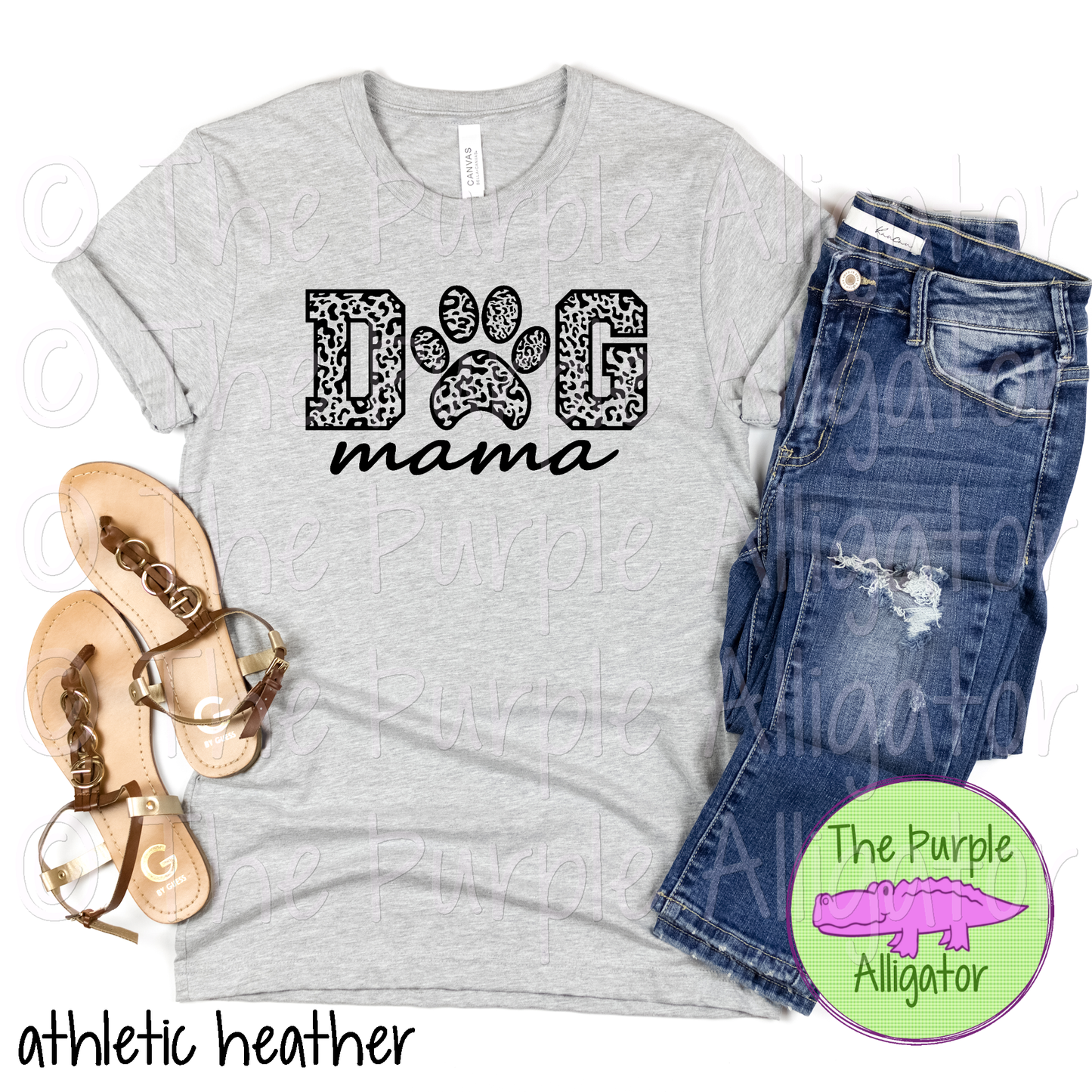 Dog Mama Retro Leopard Groovy (d2f TWD)