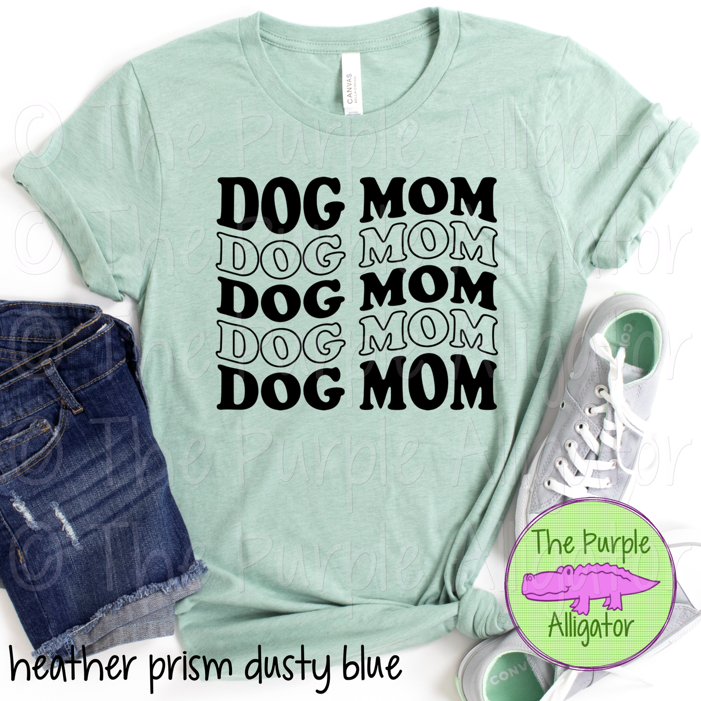 Dog Mom Wavy Retro (d2f TWD)