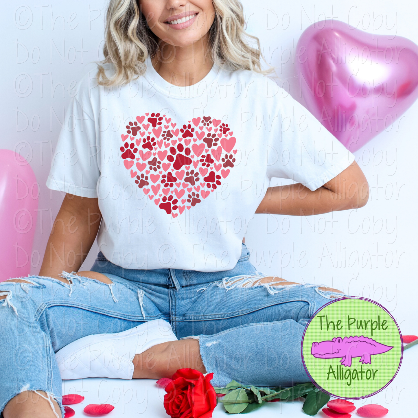 Dog Valentine Paw Heart 1124 (d2f BBAD)