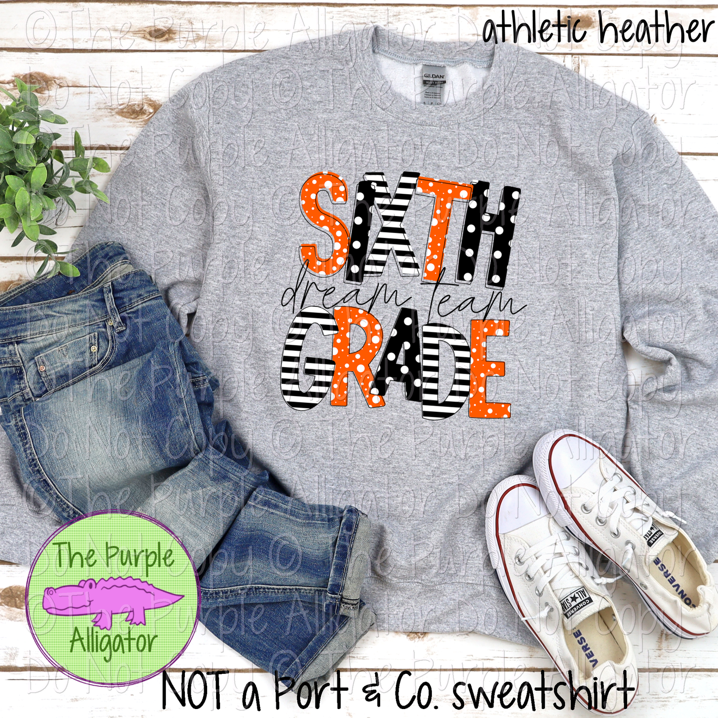 Grade Level Dream Team Orange & Black - Choose Your Grade Level - 0724 (d2f HMD)