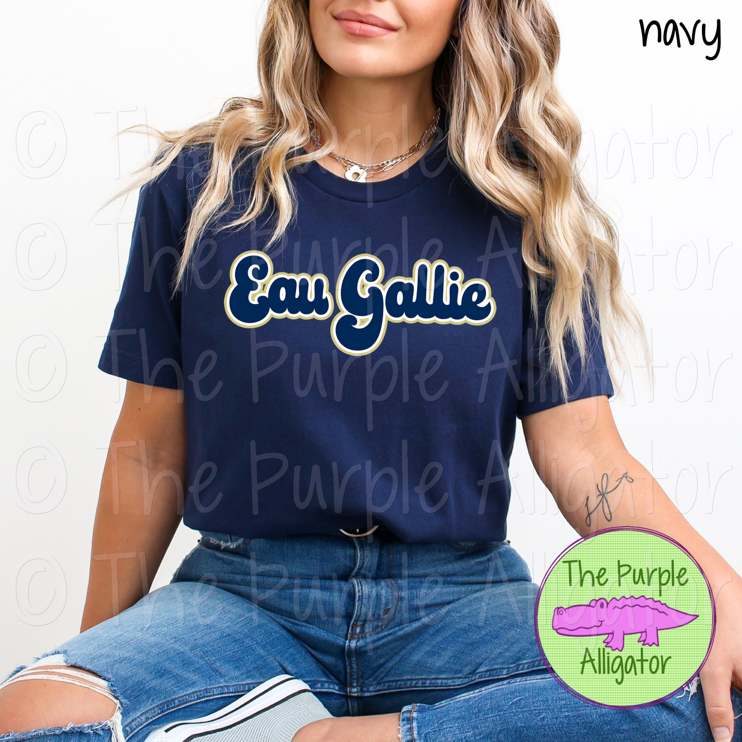 Eau Gallie Retro Bubble School Spirit - CHOOSE YOUR DESIGN COLORS (d2f TPA)