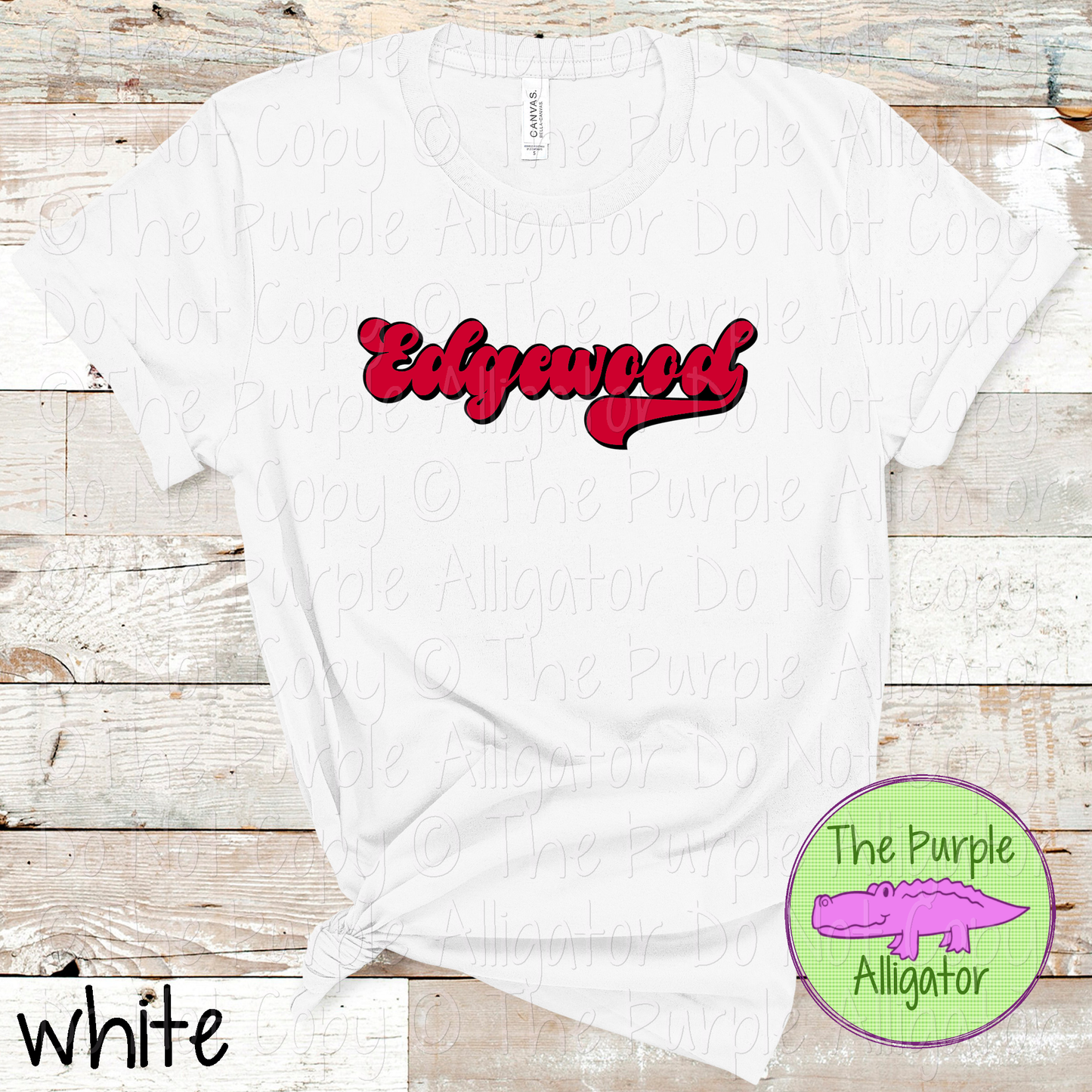 Edgewood B-Retro | Custom Retro School Spirit Wear for Students, Staff & Fans - CHOOSE YOUR DESIGN COLORS 0725 (d2f TPA)