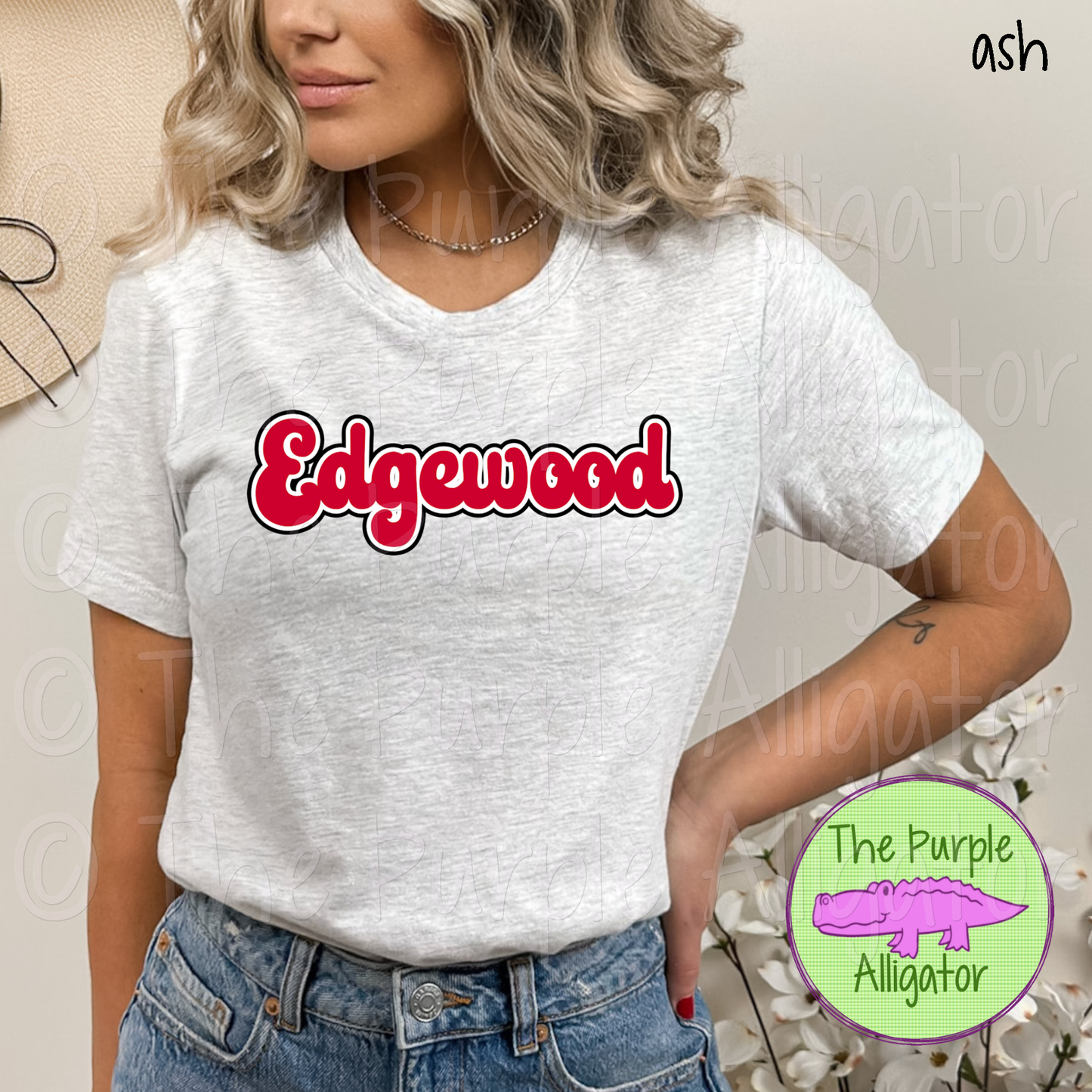 Edgewood Retro Bubble School Spirit - CHOOSE YOUR DESIGN COLORS (d2f TPA)