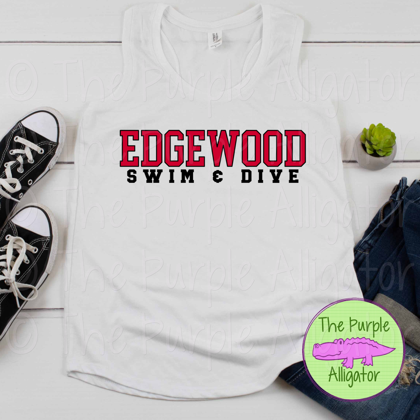 Edgewood Swim & Dive CB-JPST Mascot School Spirit (d2f TPA)