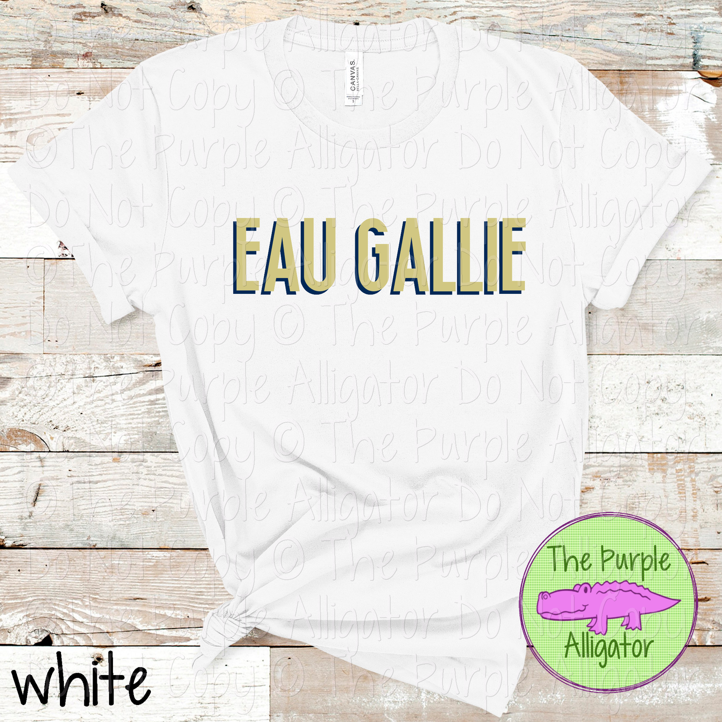 Eau Gallie NF Two-Tone Offset Spirit Design | Bold Two-Color Offset Text Design | CHOOSE YOUR DESIGN COLORS 0825 (d2f TPA)