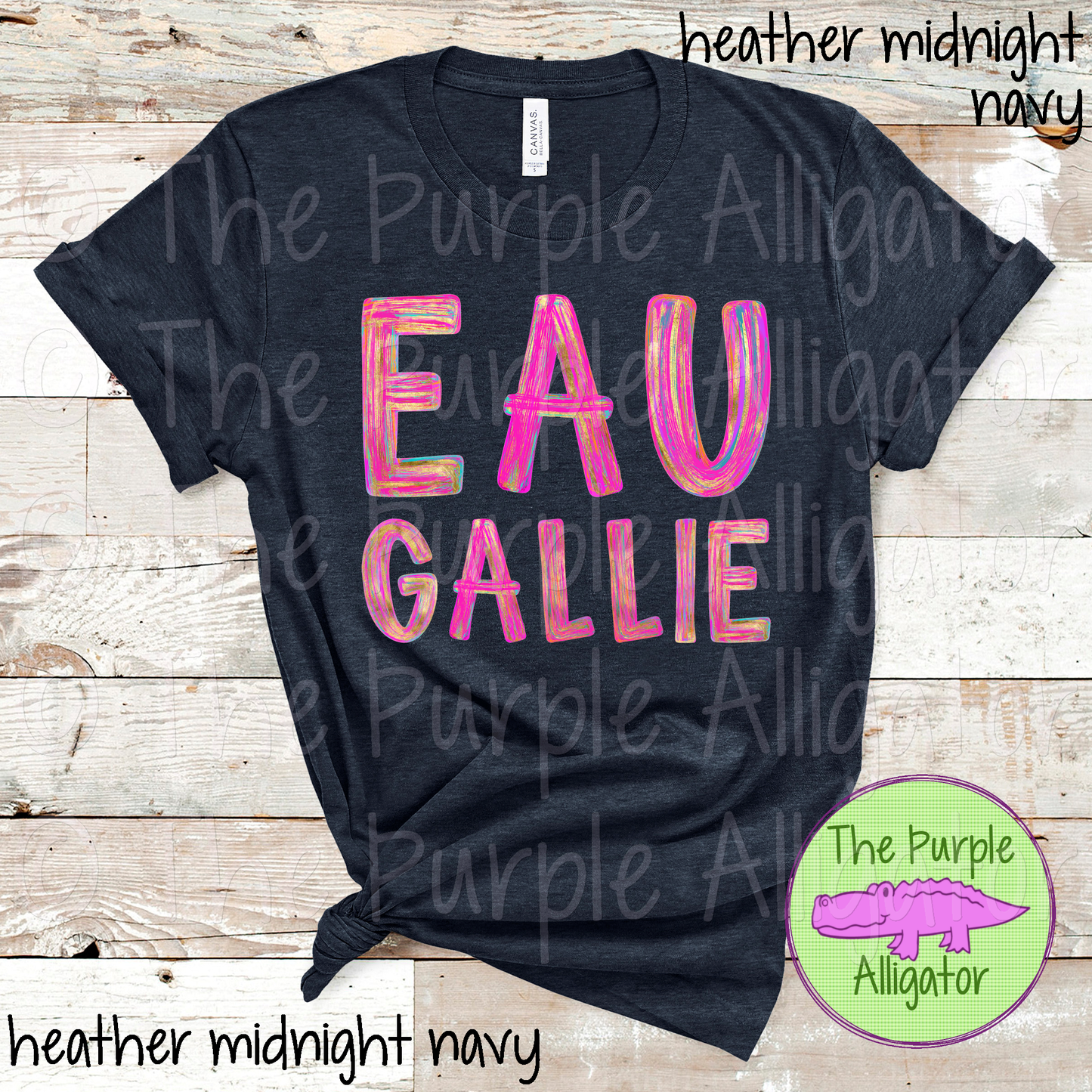 Eau Gallie AJ Gold Distressed Gold Brush School Spirit Design 0924 (d2f TPA)