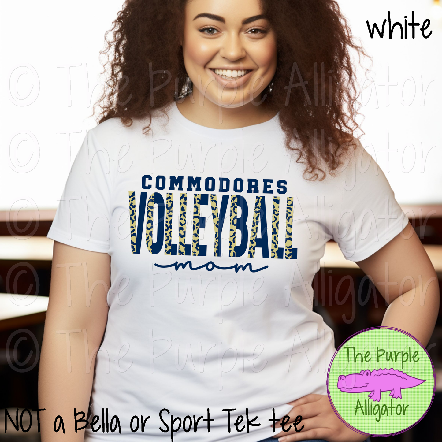 Commodores Volleyball Mom SC50 Mascot School Spirit - CHOOSE YOUR DESIGN COLORS (d2f TPA)