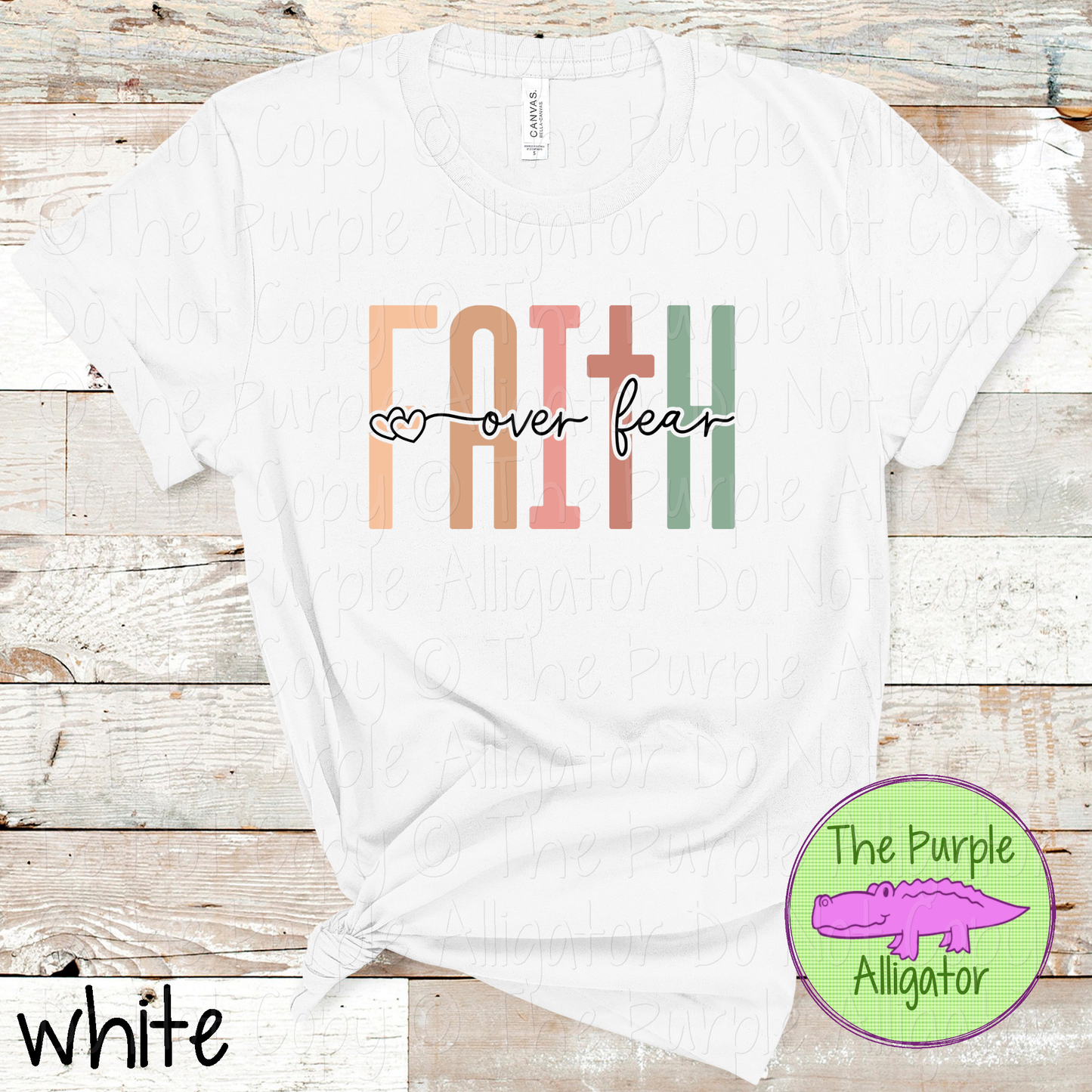Faith Over Fear Minimal Christian Statement Design 0924 DA