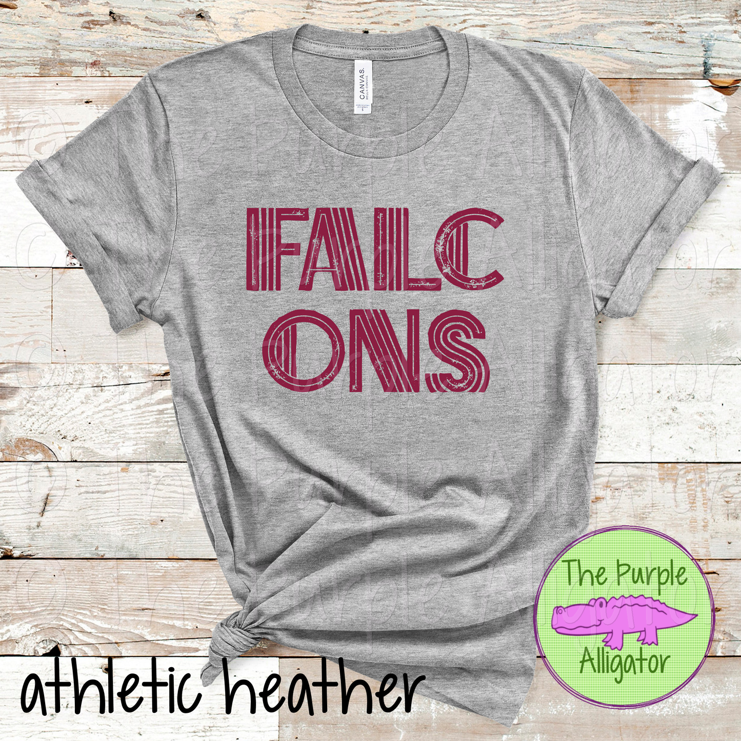 Falcons Br-IG Mascot School Spirit - CHOOSE YOUR TEXT COLOR (d2f TPA)