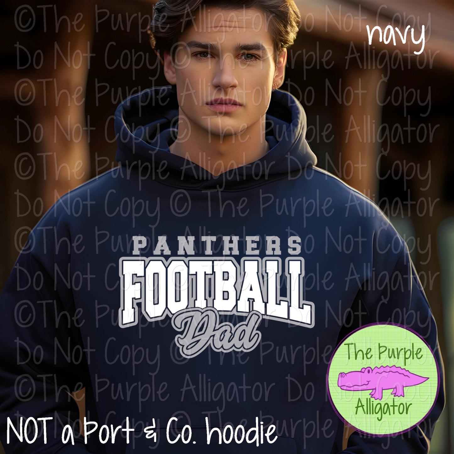 Panthers Football Dad SC57 Mascot School Spirit Wear Team Gear - CHOOSE YOUR DESIGN COLORS - 0625 (d2f TPA)