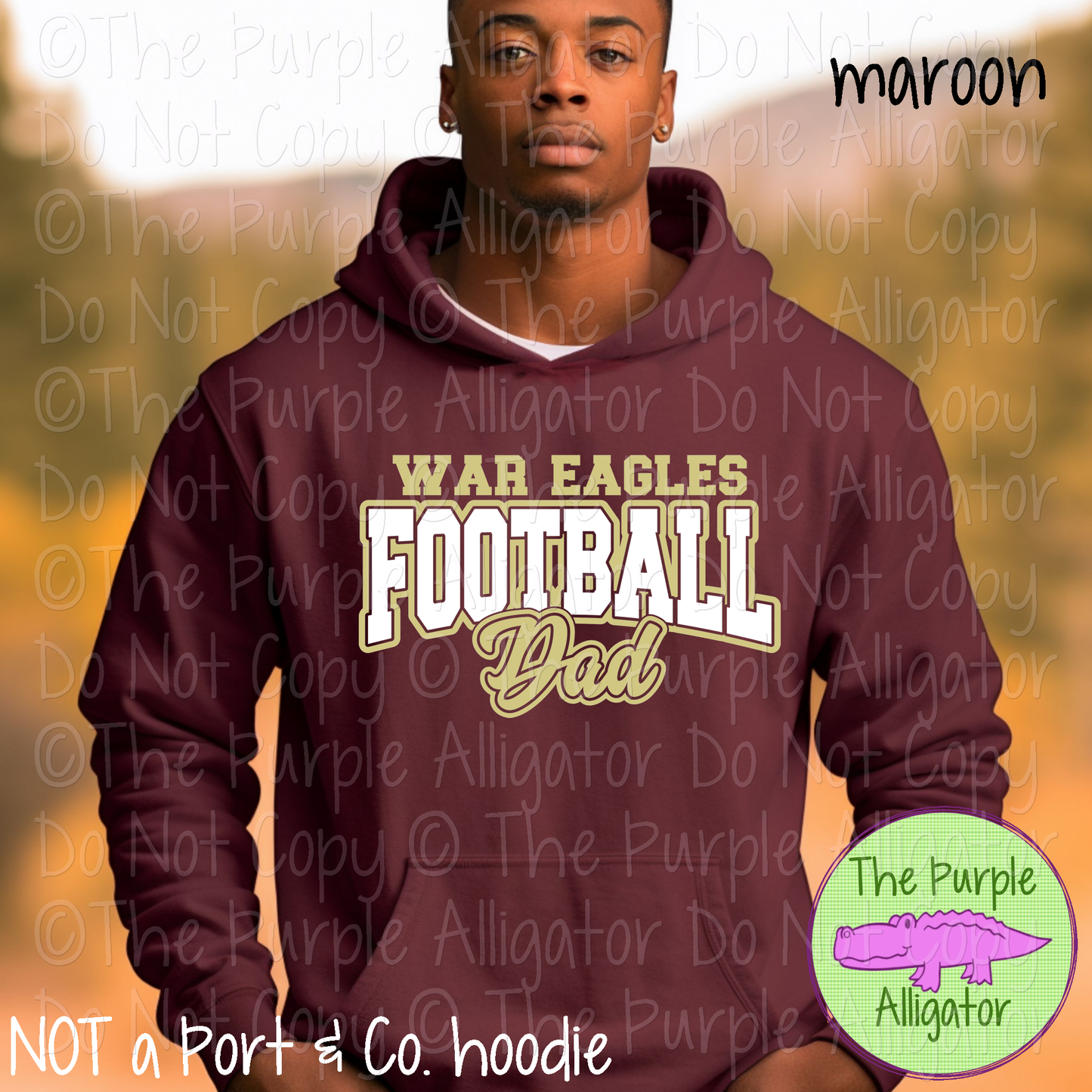 War Eagles Football Dad SC57 Mascot School Spirit Wear Team Gear - CHOOSE YOUR DESIGN COLORS - 0625 (d2f TPA)