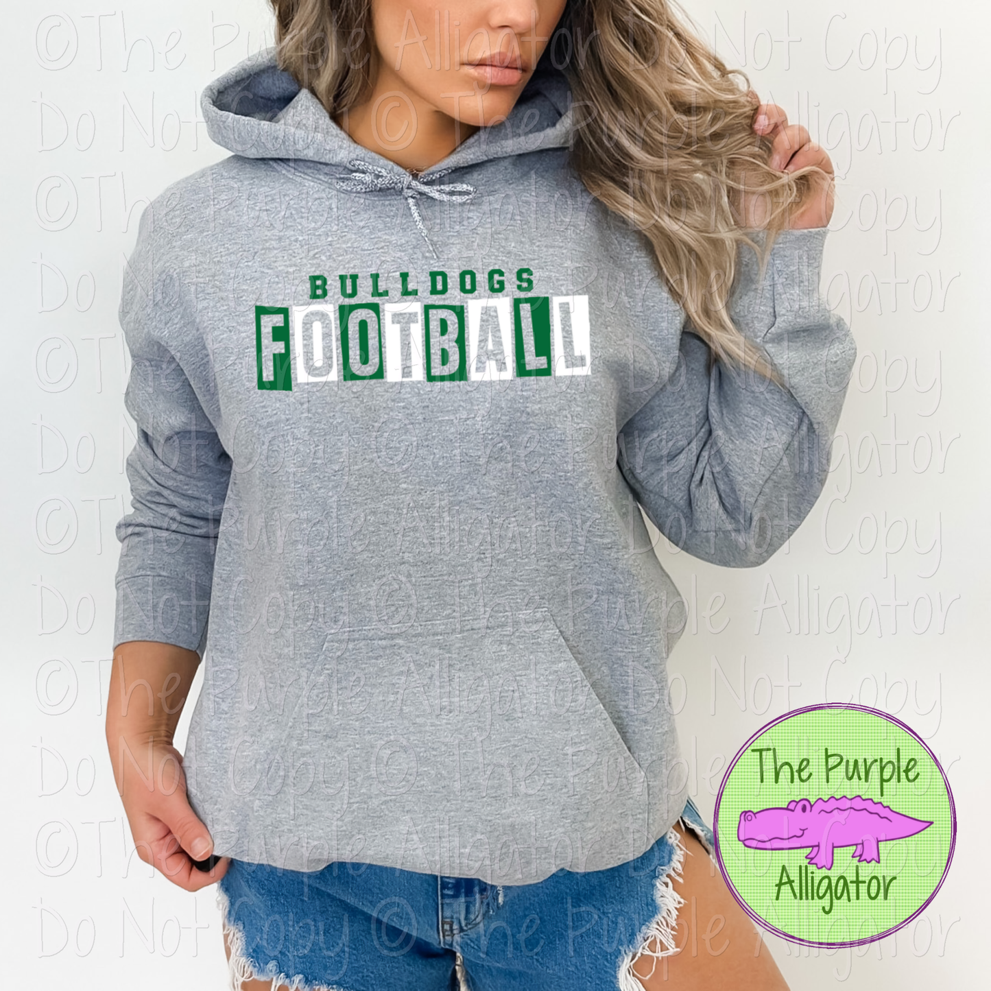 Bulldogs Football Halftime Mascot School Spirit Wear Team Gear - CHOOSE YOUR DESIGN COLORS - 0525 (d2f TPA)