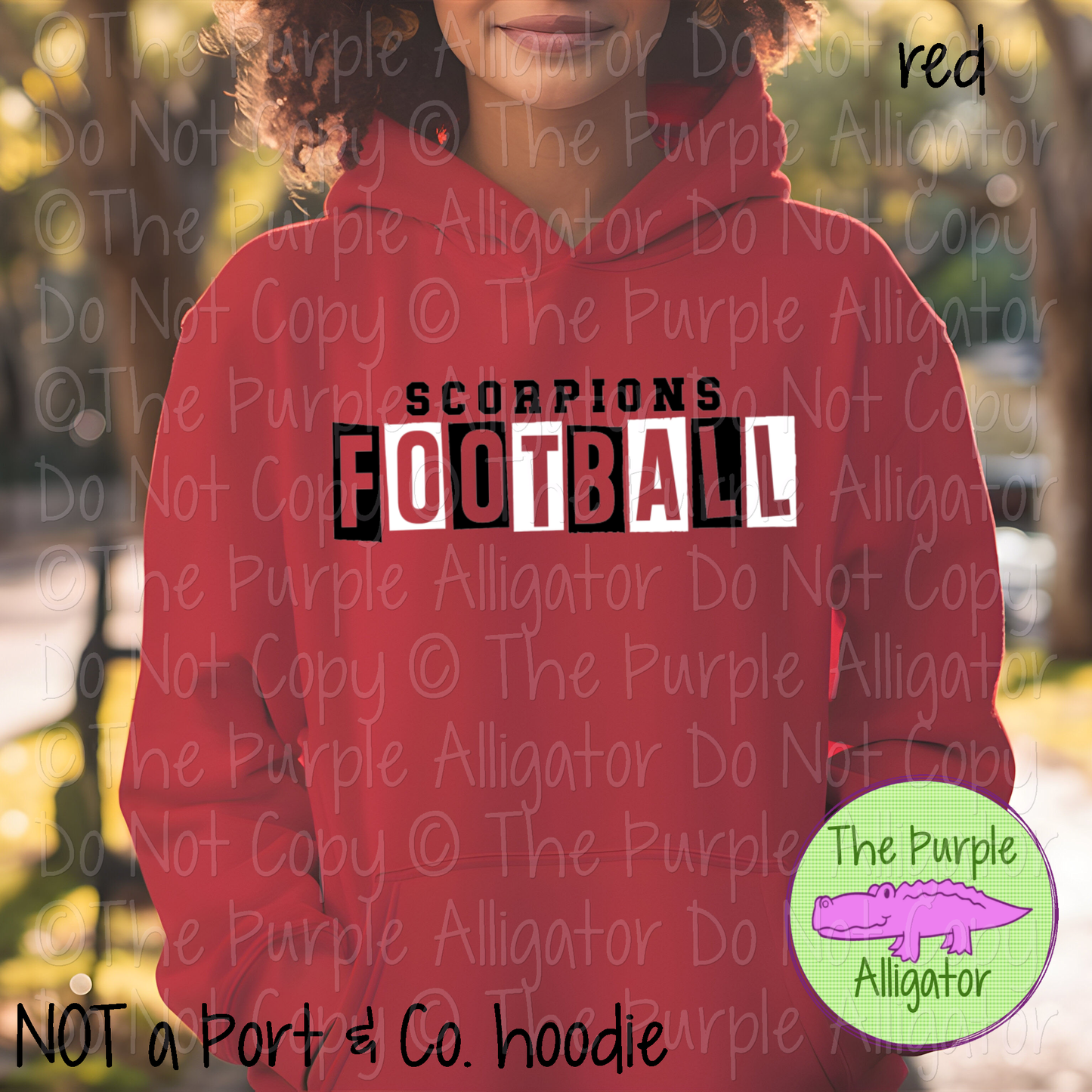 Scorpions Football Halftime Mascot School Spirit Wear Team Gear - CHOOSE YOUR DESIGN COLORS - 0525 (d2f TPA)