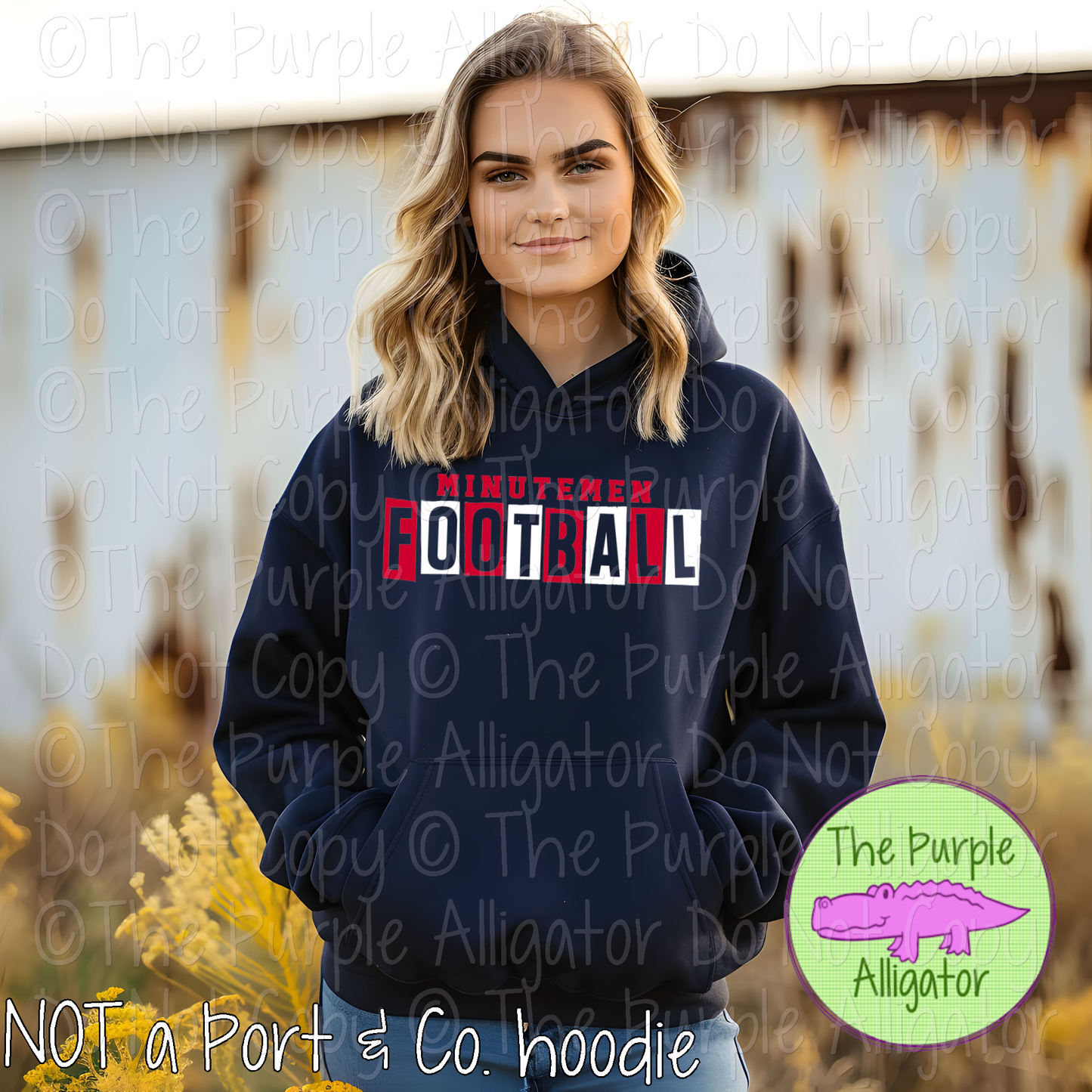 Minutemen Football Halftime Mascot School Spirit Wear Team Gear - CHOOSE YOUR DESIGN COLORS - 0525 (d2f TPA)