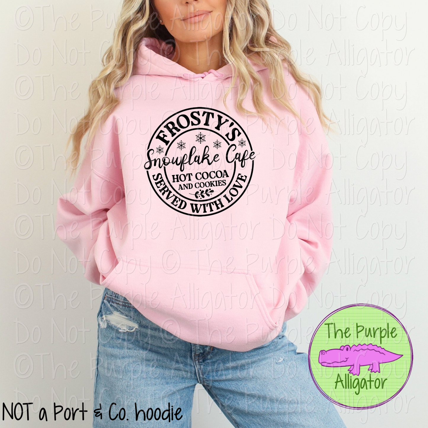 Frosty's Snowflake Cafe – Whimsical Winter Shirt for Hot Cocoa & Snowy Days - CHOOSE YOUR DESIGN COLOR 1024 (D2F M)