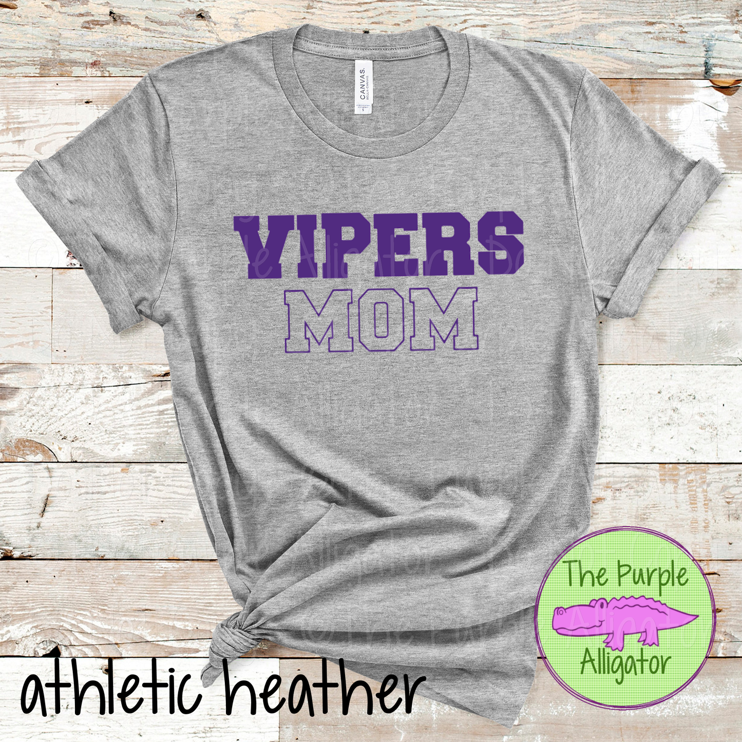 Vipers Mom Flip Side - The Outline Series | Custom Spiritwear for Moms - CHOOSE YOUR TEXT COLOR 1025 (d2f TPA)